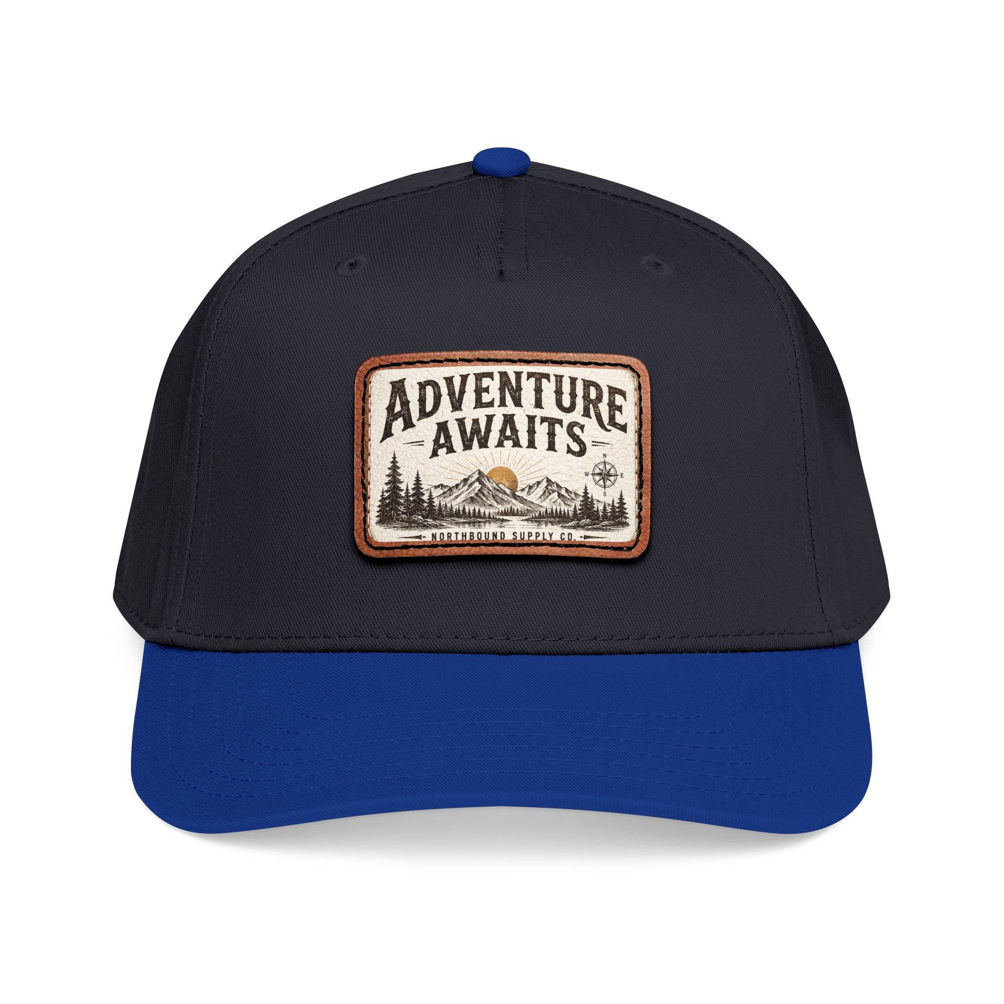 HP-002.5 Adventure Awaits Leather Patch Baseball Cap