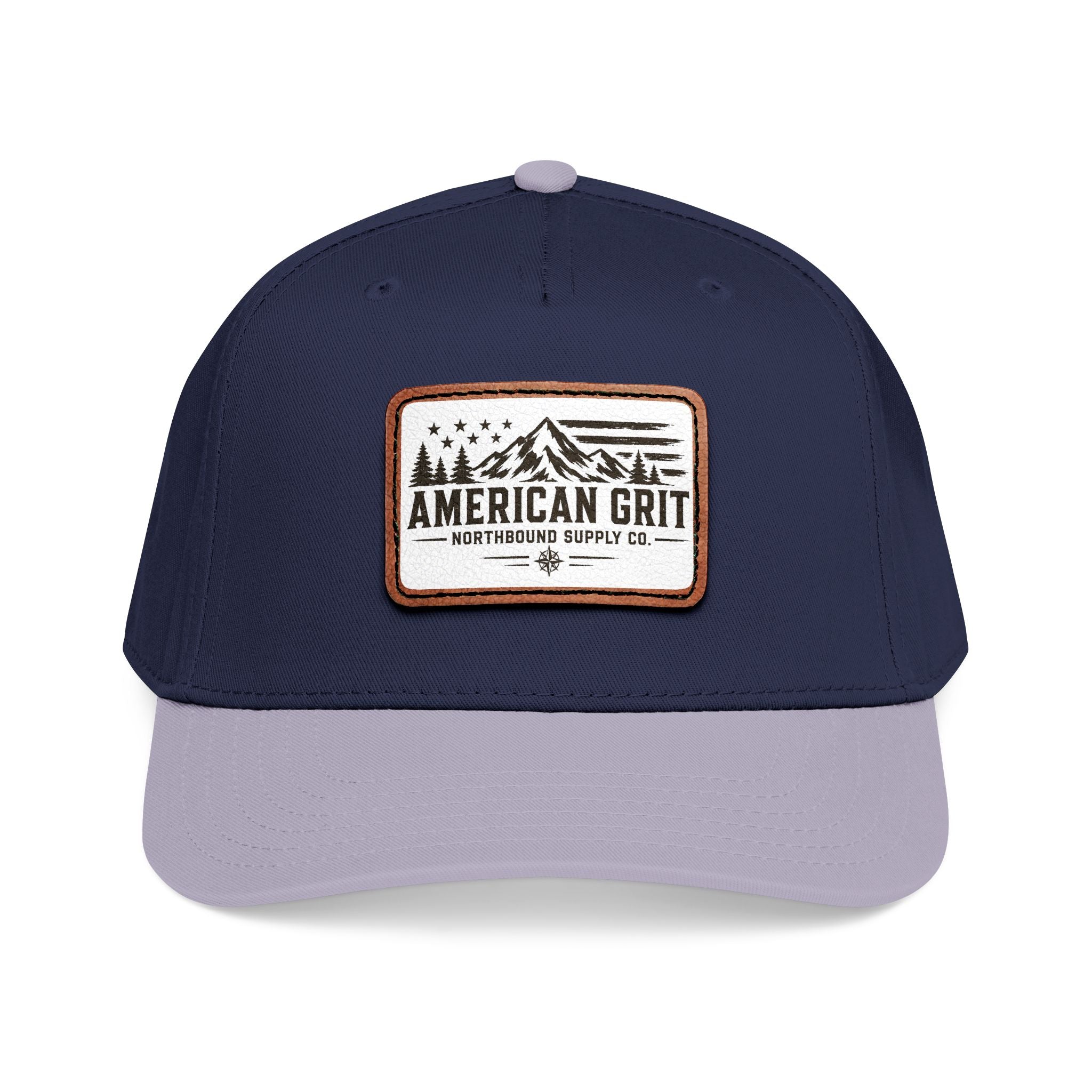 HP-003 American Grit Leather Patch Baseball Cap