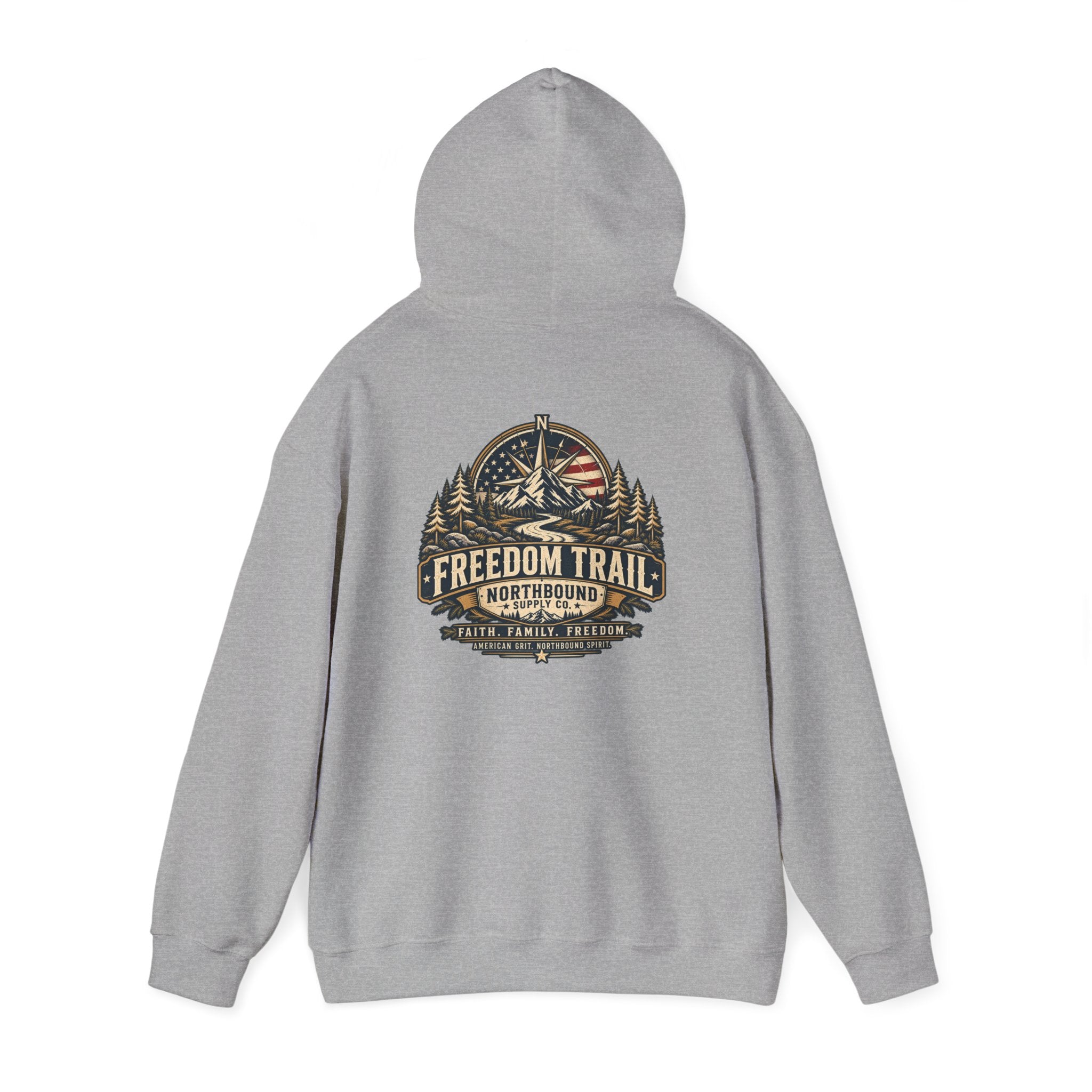 NH-004 Freedom Trail Hoodie — Northbound Supply Co. Patriotic
