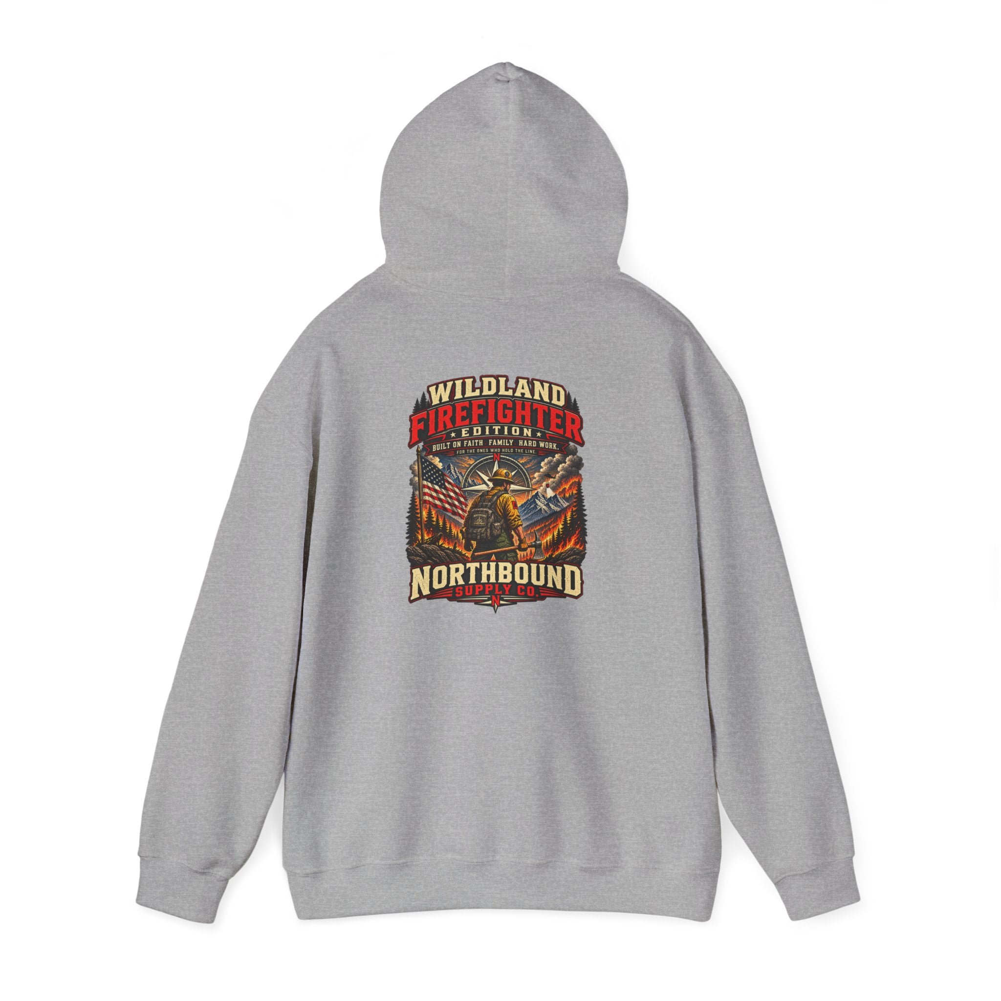 Hoodie - Wildland Firefighter Emblem Pullover