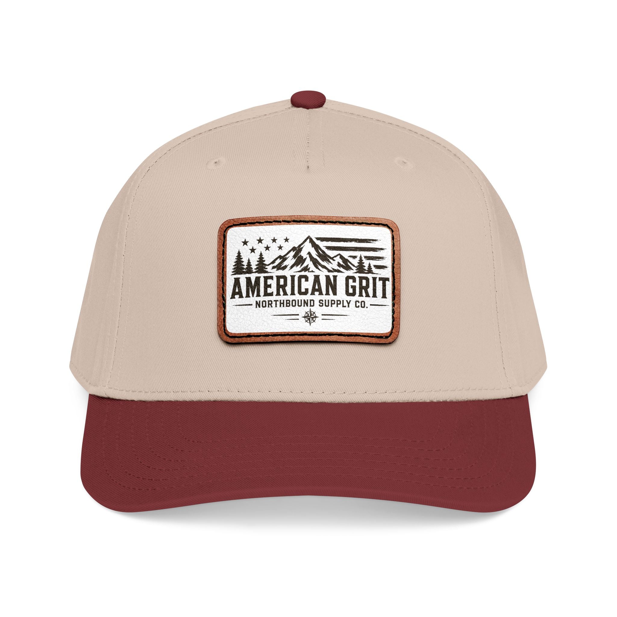 HP-003 American Grit Leather Patch Baseball Cap