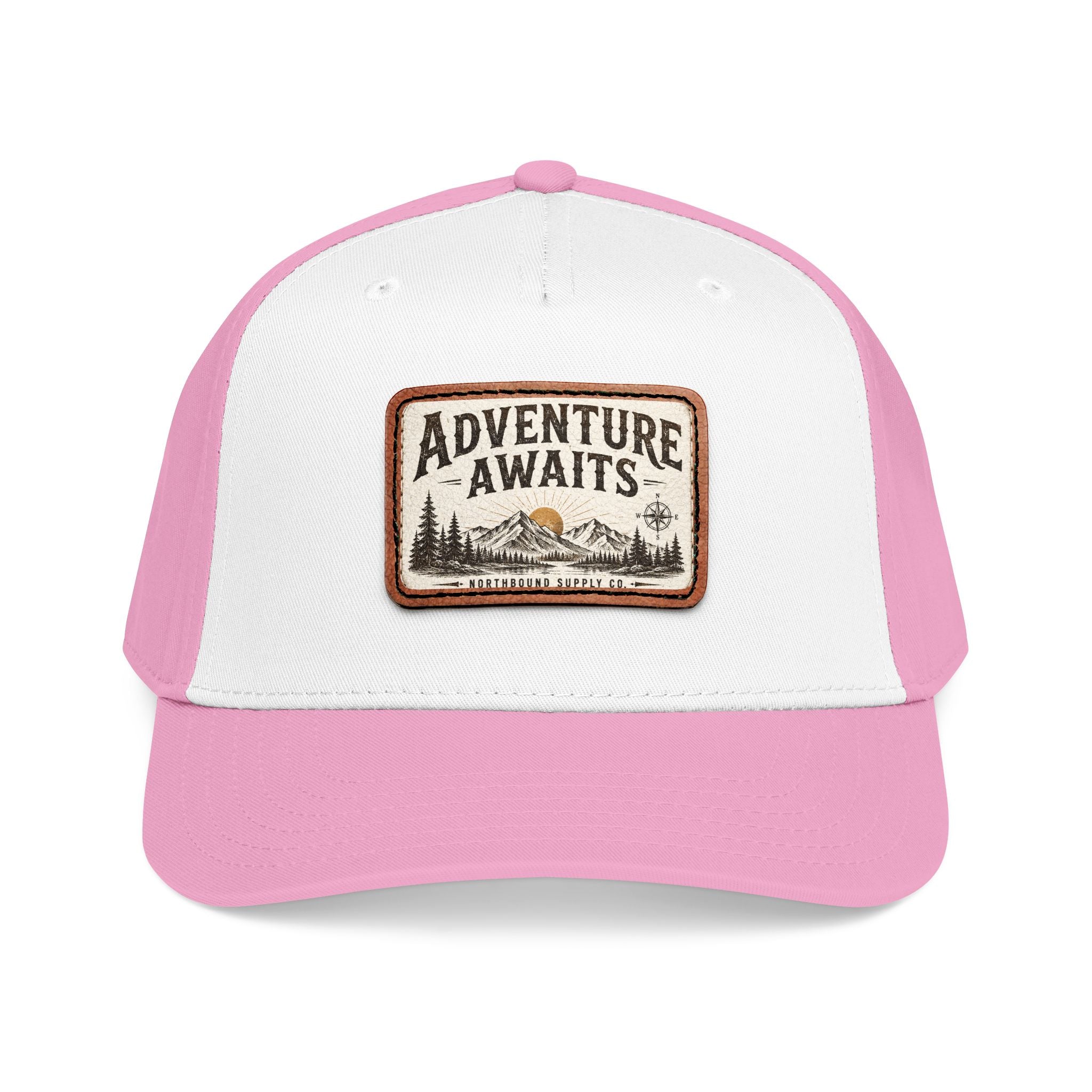 HP-002.5 Adventure Awaits Leather Patch Baseball Cap