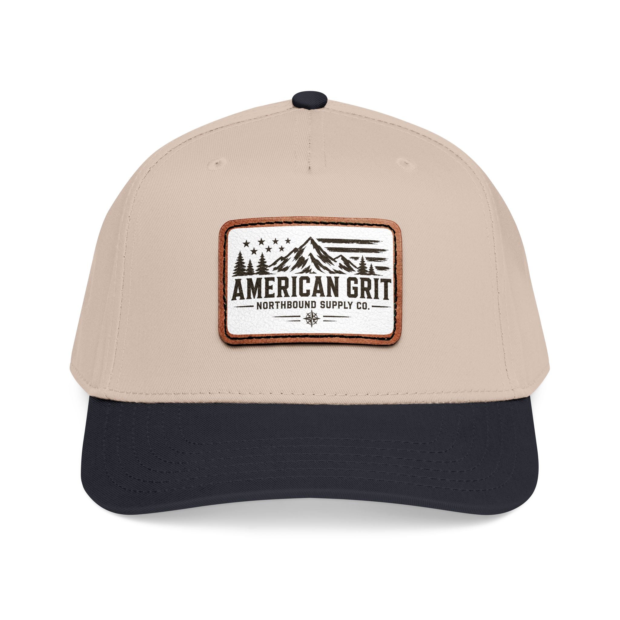 HP-003 American Grit Leather Patch Baseball Cap