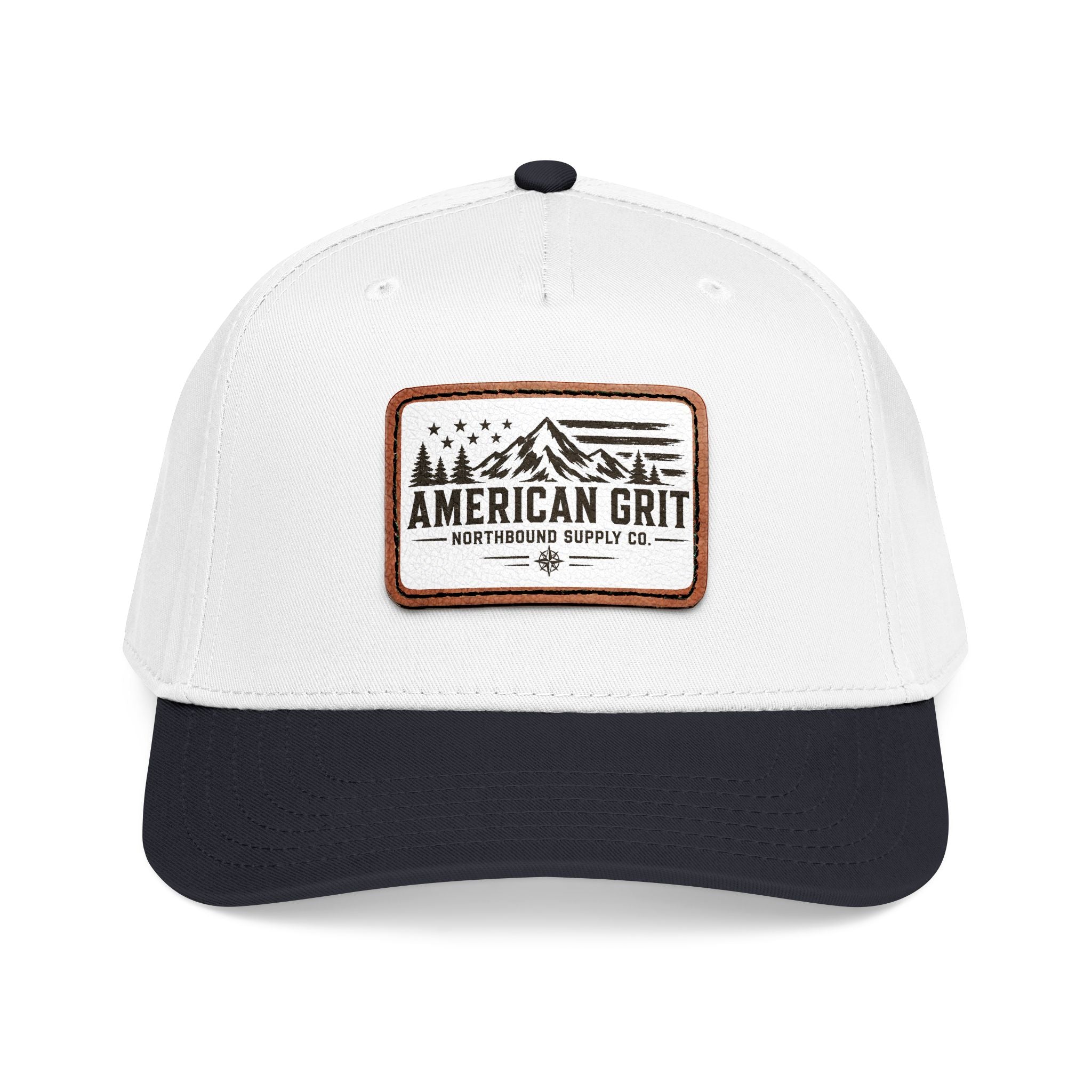 HP-003 American Grit Leather Patch Baseball Cap