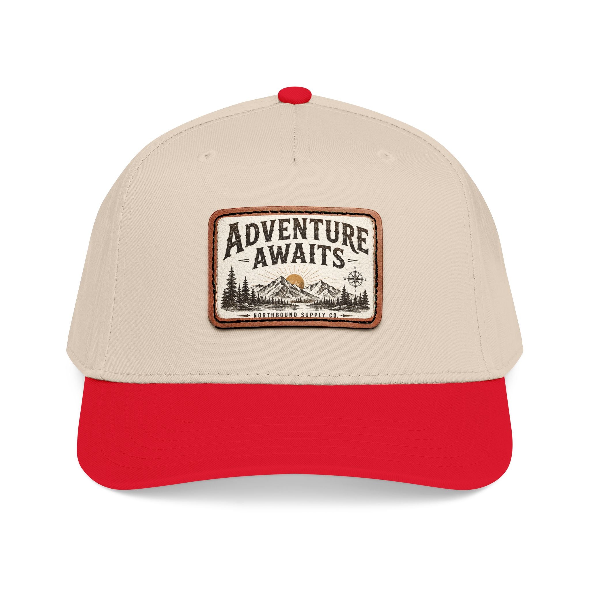 HP-002.5 Adventure Awaits Leather Patch Baseball Cap