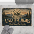 BM-002 Adventure Awaits Bath Mat — 'Find Your True North'
