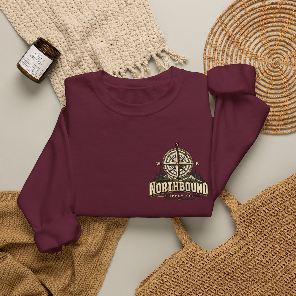 NS-006 American Grit Sweatshirt — Northbound Supply Co.Patriotic Eagle Compass Crewneck