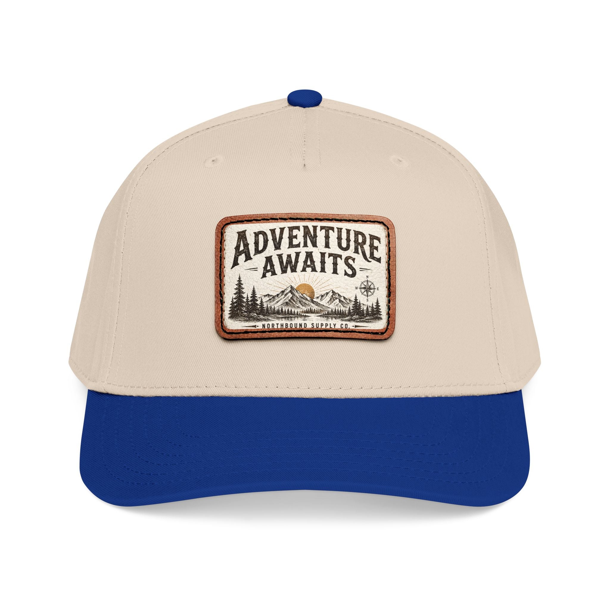 HP-002.5 Adventure Awaits Leather Patch Baseball Cap