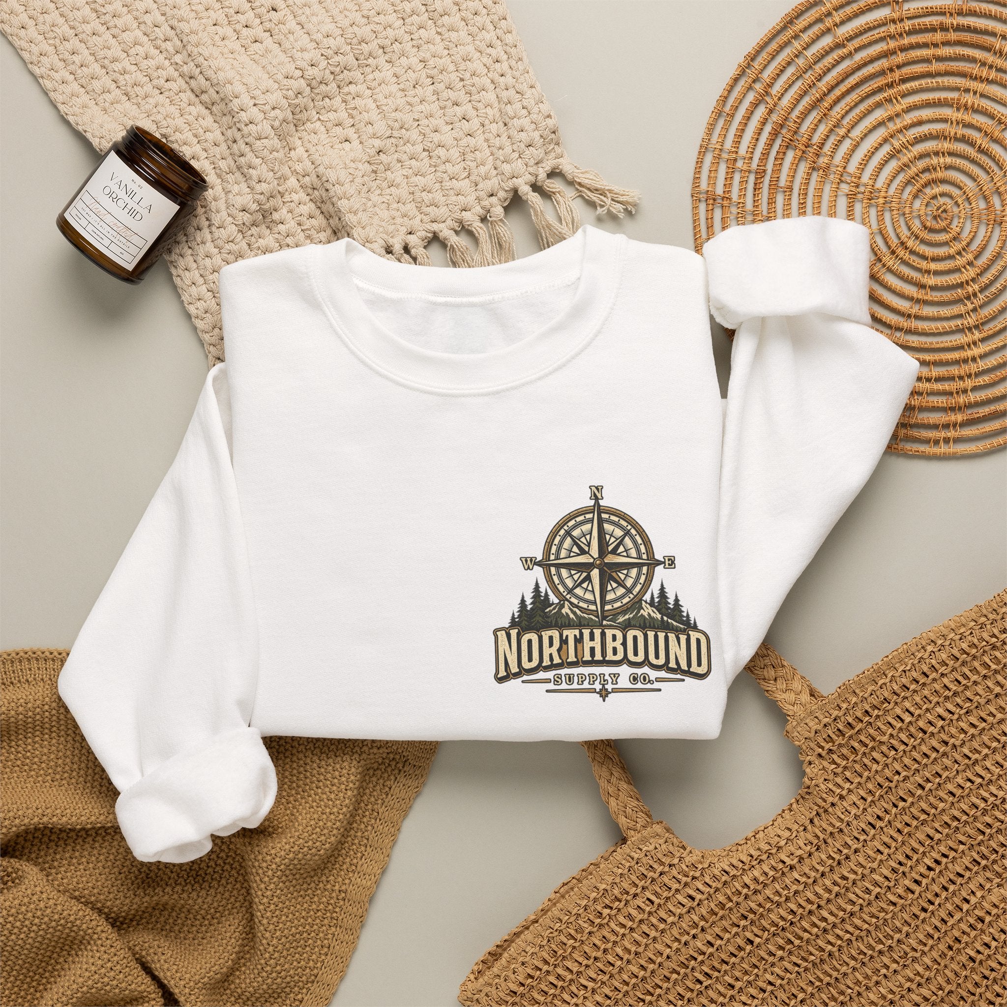 NS-002 Freedom Trail Crewneck Sweatshirt. Northbound Supply Co.
