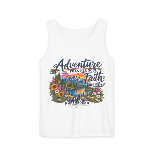 Adventure & Faith Graphic Tank Top — Northbound Supply Co.Scenic Mountain Floral Design
