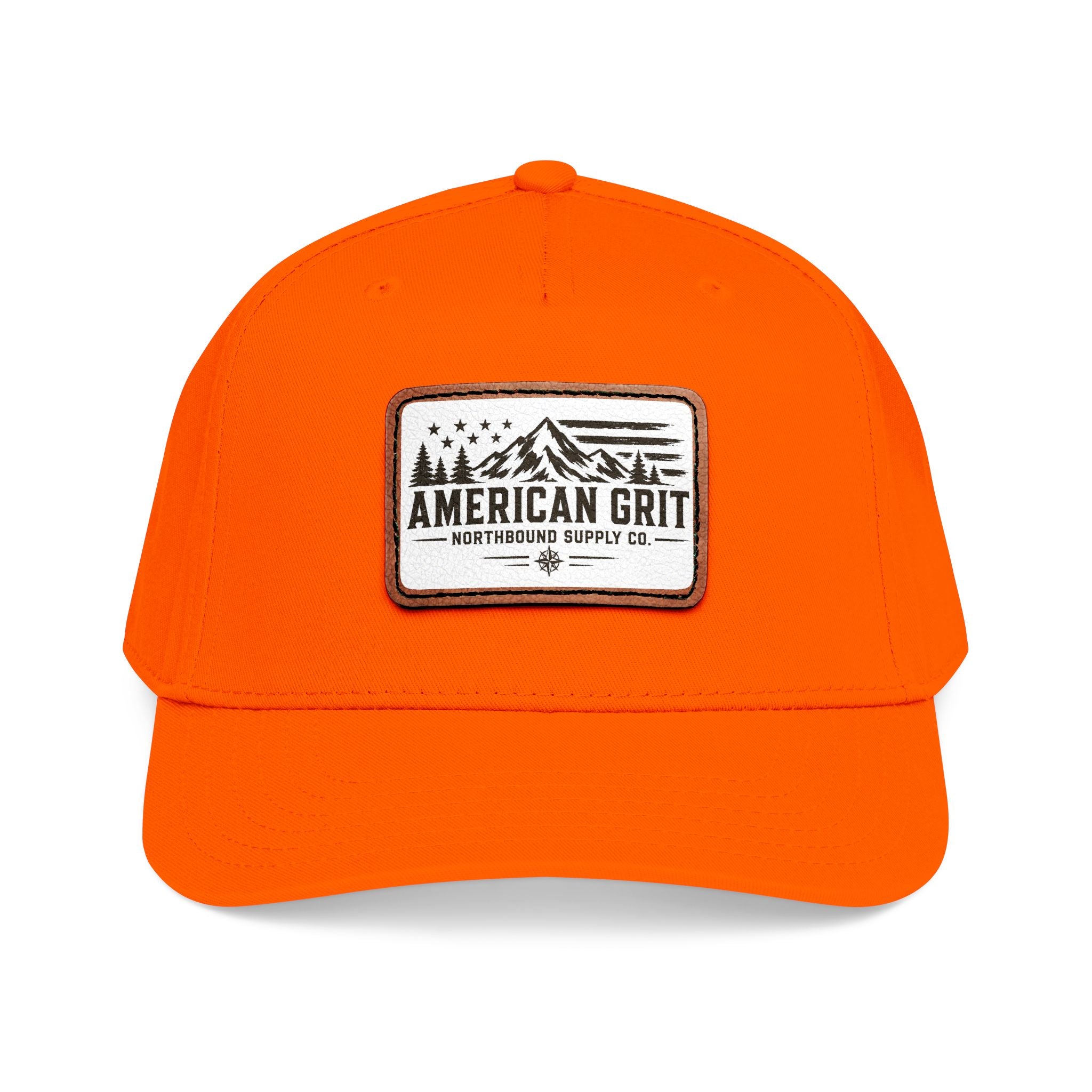 HP-003 American Grit Leather Patch Baseball Cap