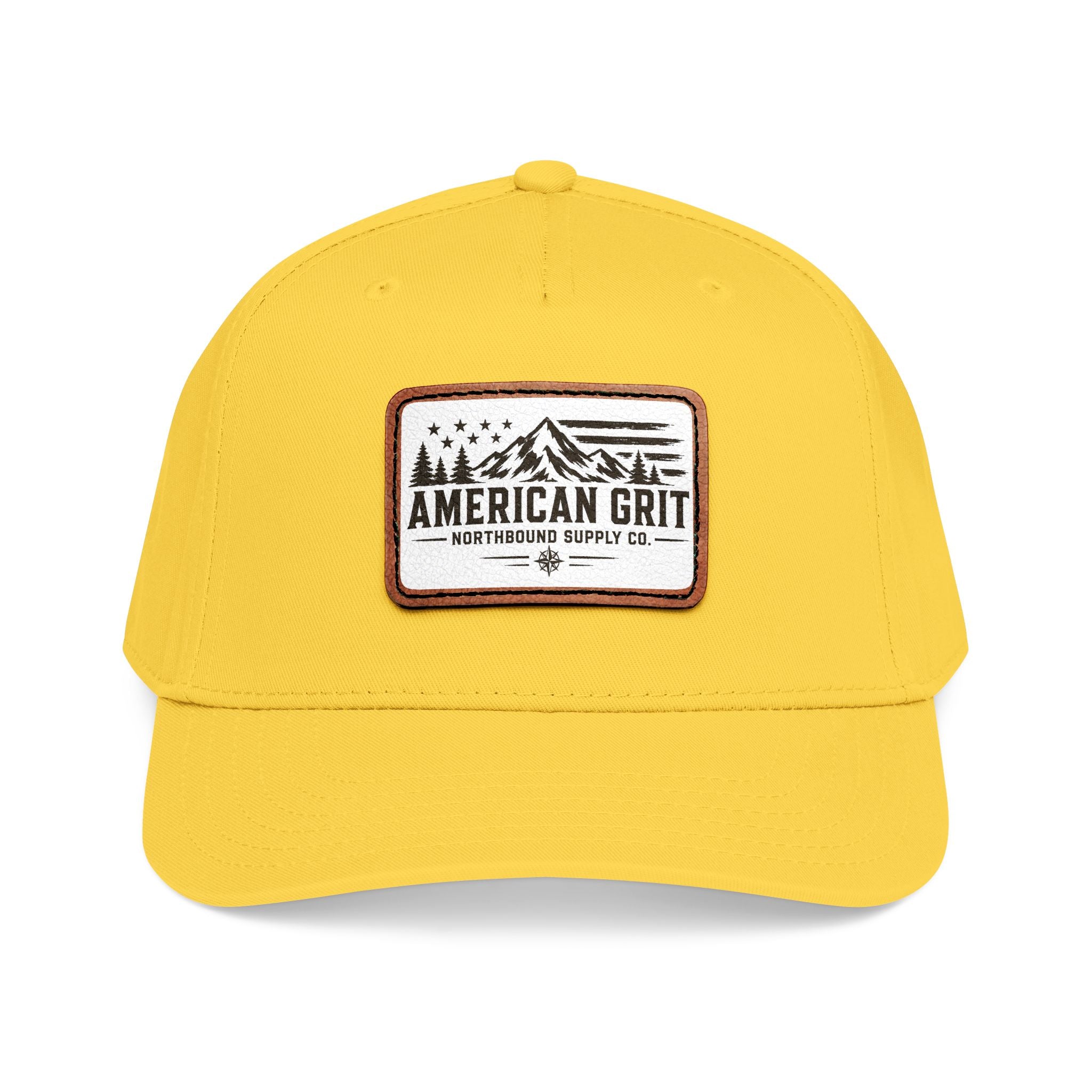 HP-003 American Grit Leather Patch Baseball Cap
