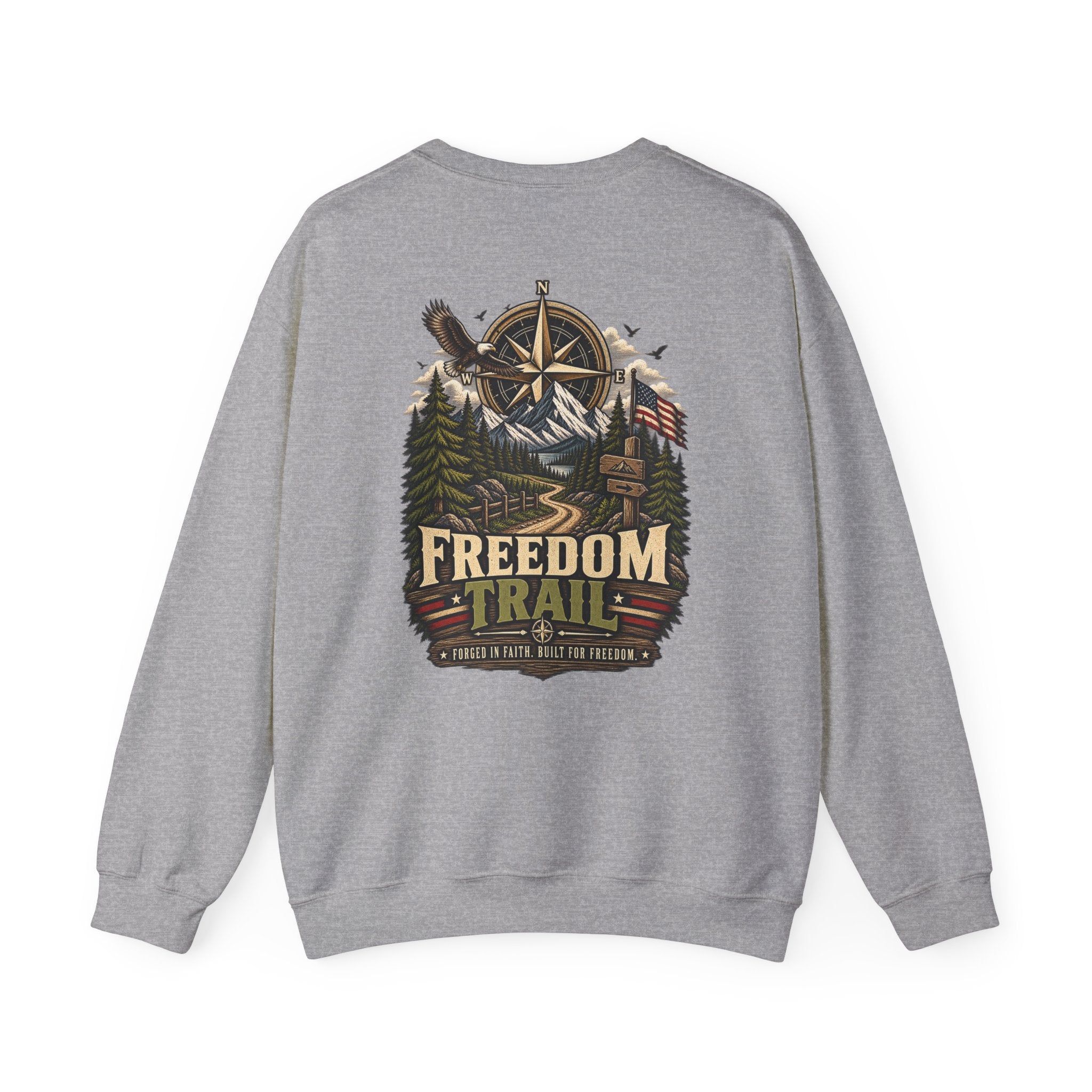 NS-002 Freedom Trail Crewneck Sweatshirt. Northbound Supply Co.