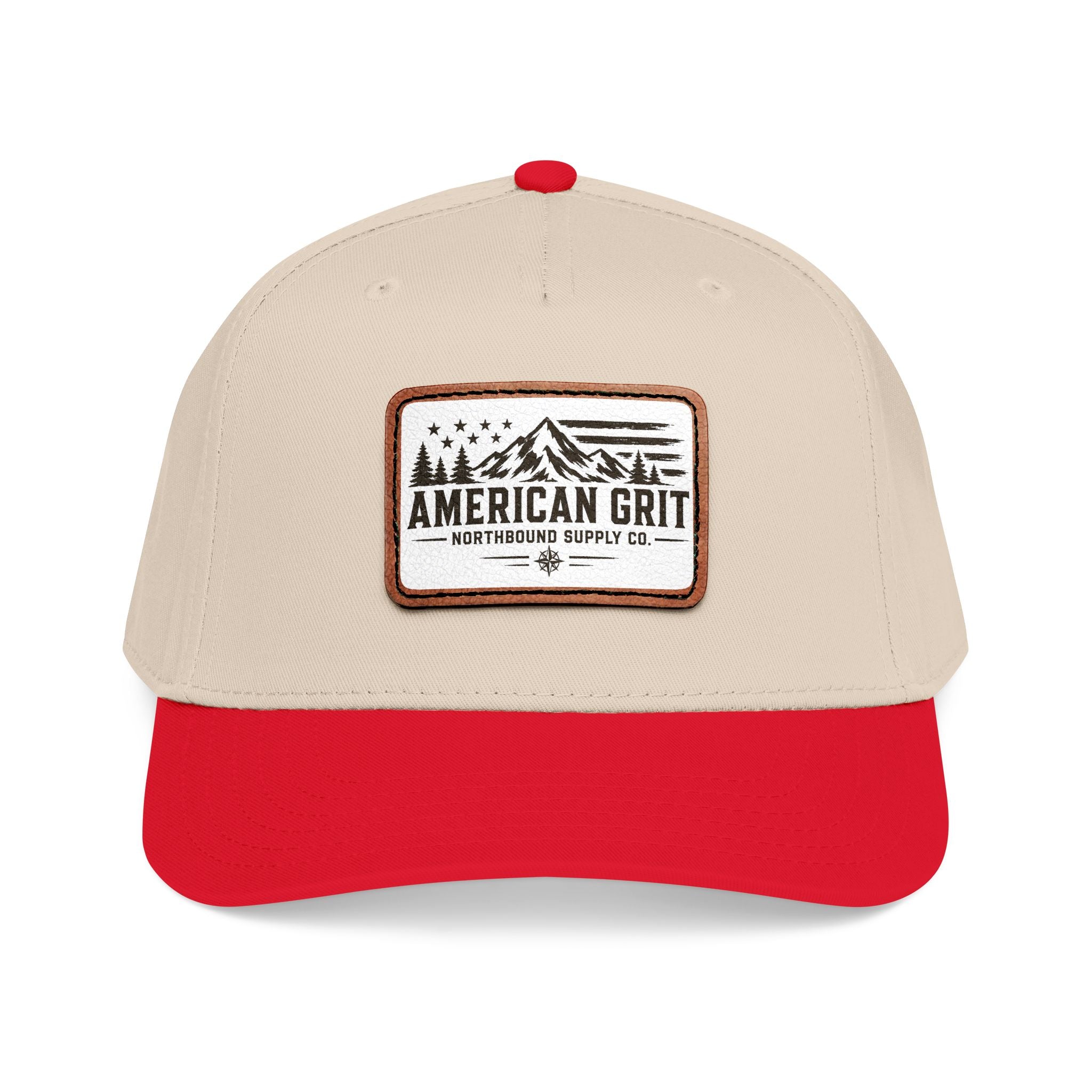 HP-003 American Grit Leather Patch Baseball Cap