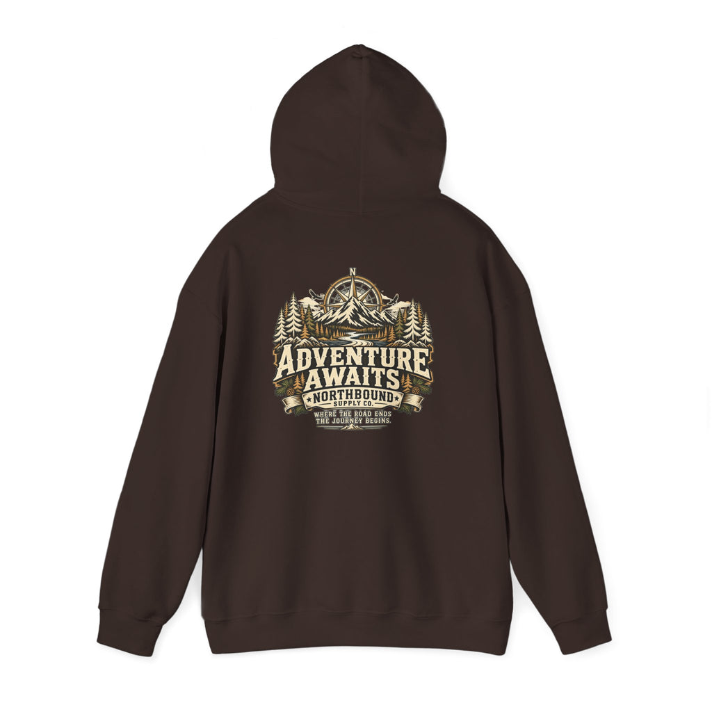 NH-005 Adventure Awaits Hoodie – Northbound Supply Co.