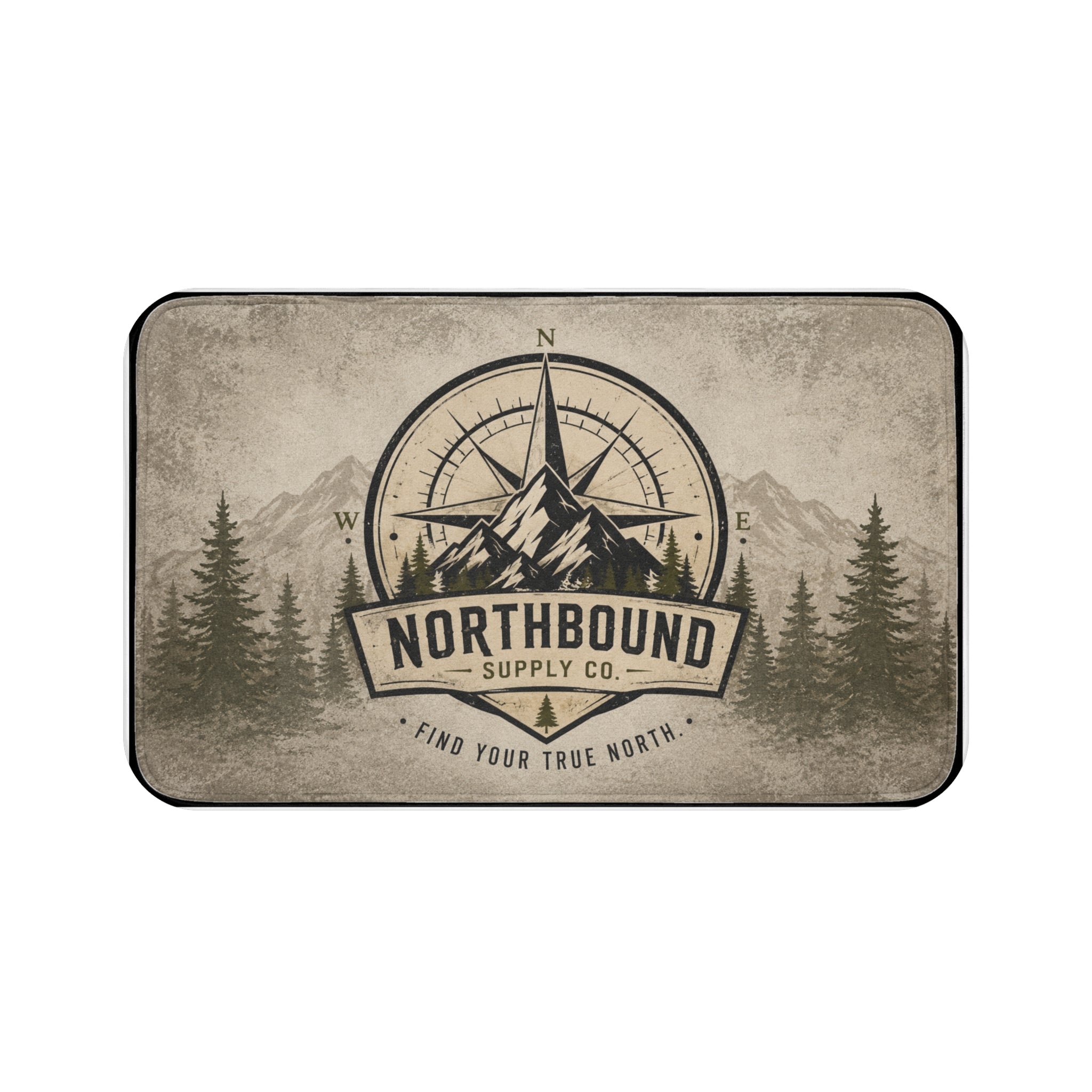 BM-001 Northbound Compass Bath Mat