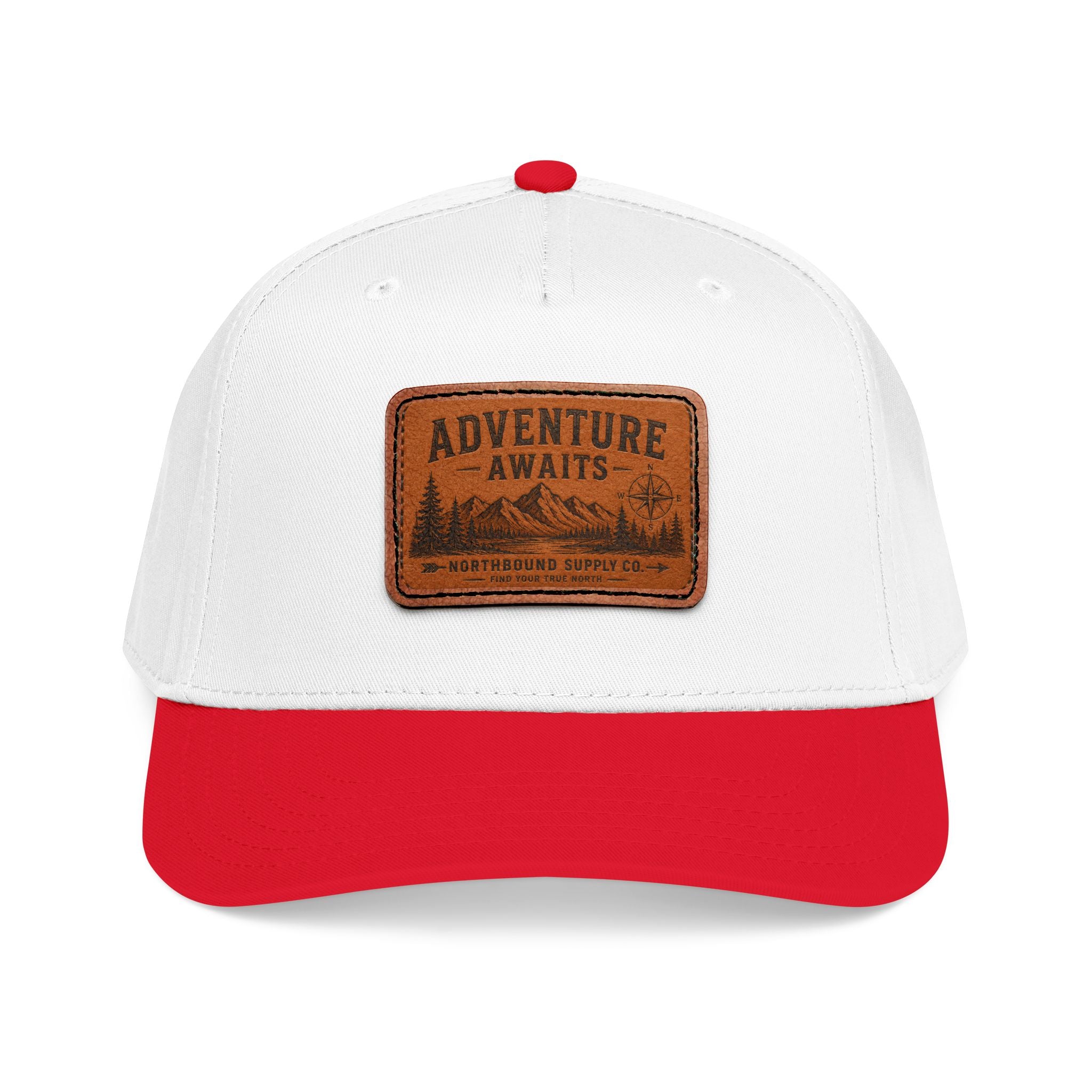 HP-002 Adventure Awaits Leather Patch Baseball Cap