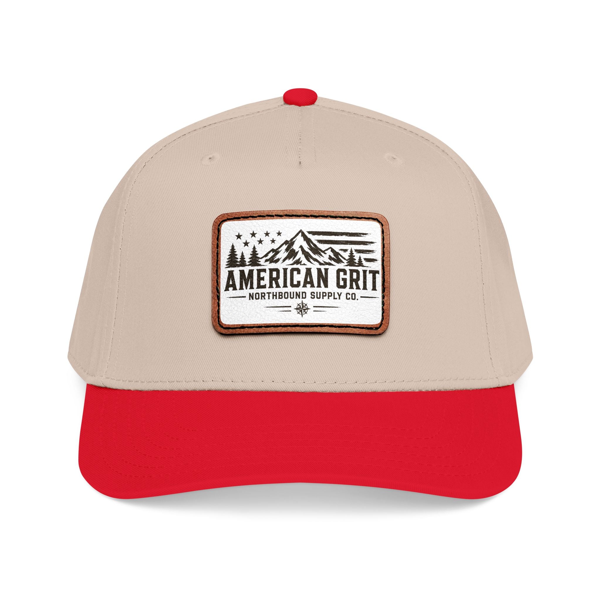 HP-003 American Grit Leather Patch Baseball Cap