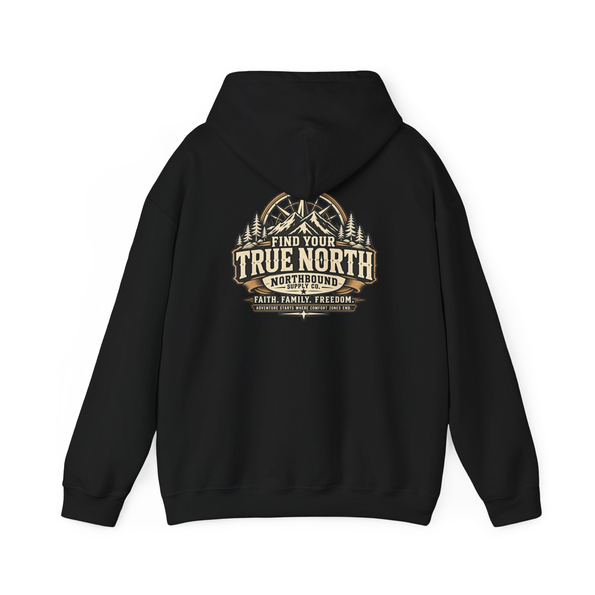 NH-001 True North Hoodie — Northbound Supply Co. Faith, Family, Freedom