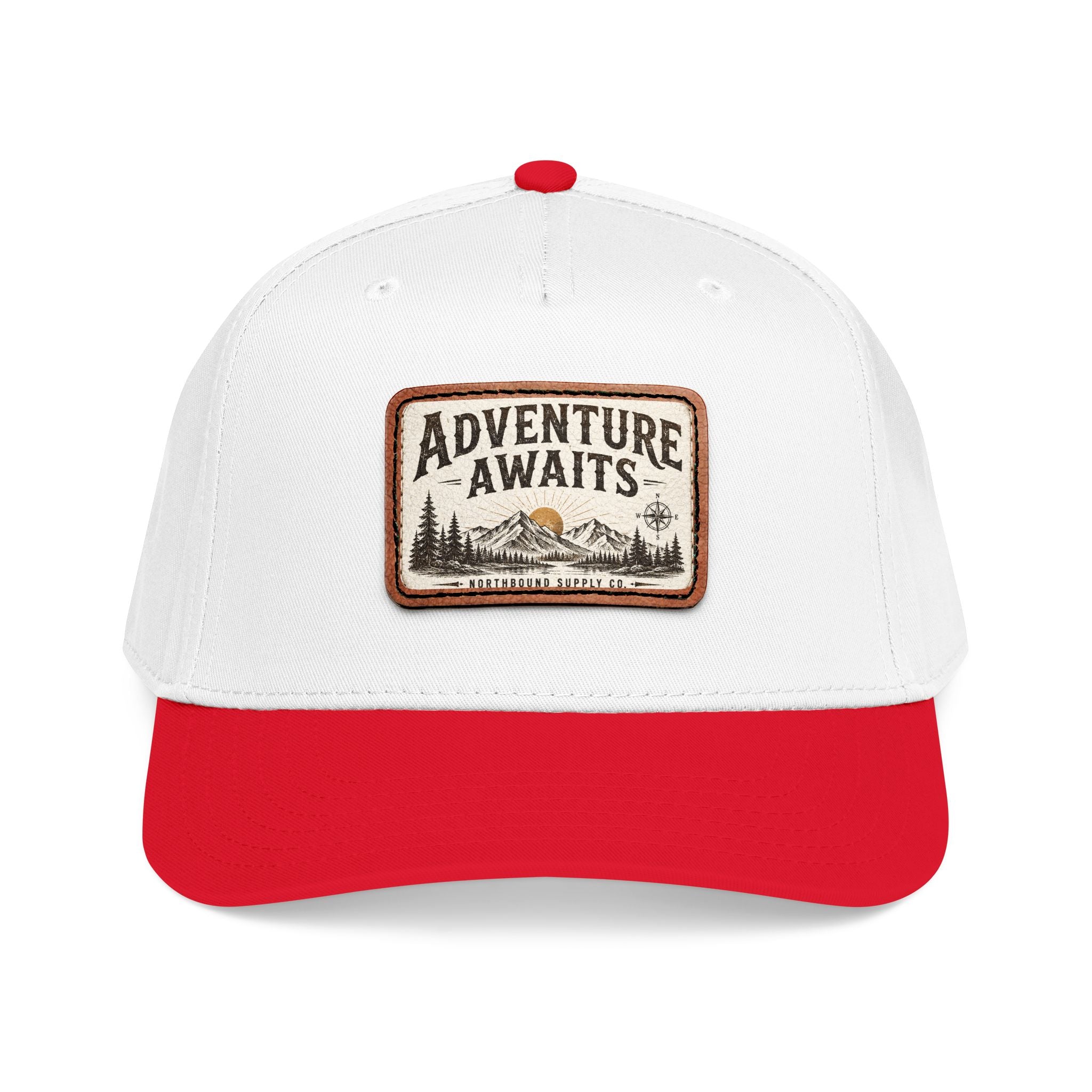 HP-002.5 Adventure Awaits Leather Patch Baseball Cap