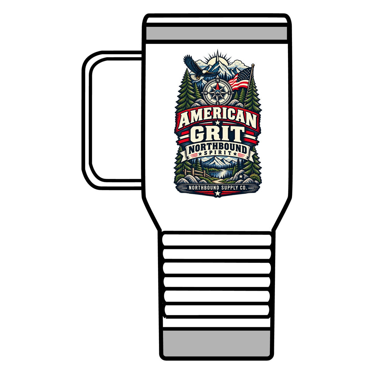 Freedom Trail 20oz Travel Mug — American Grit Outdoor Adventure Insulated Tumbler