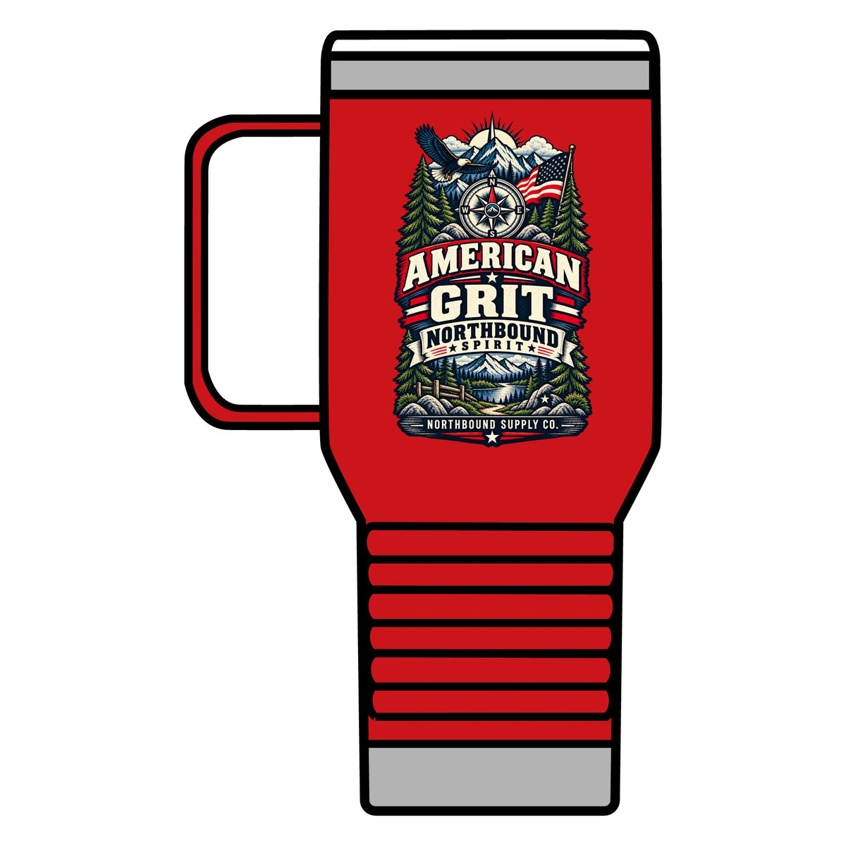 Freedom Trail 20oz Travel Mug — American Grit Outdoor Adventure Insulated Tumbler