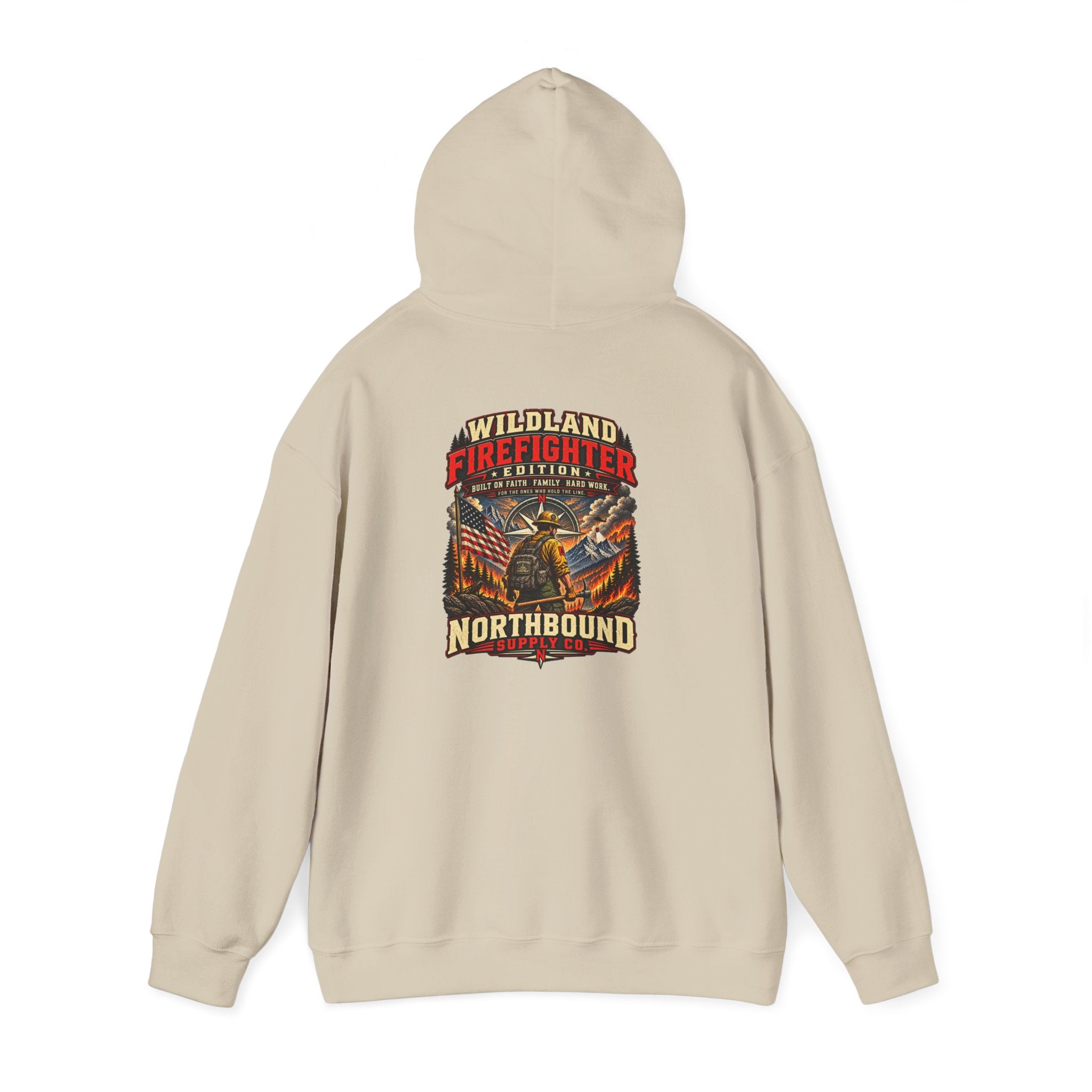 Hoodie - Wildland Firefighter Emblem Pullover