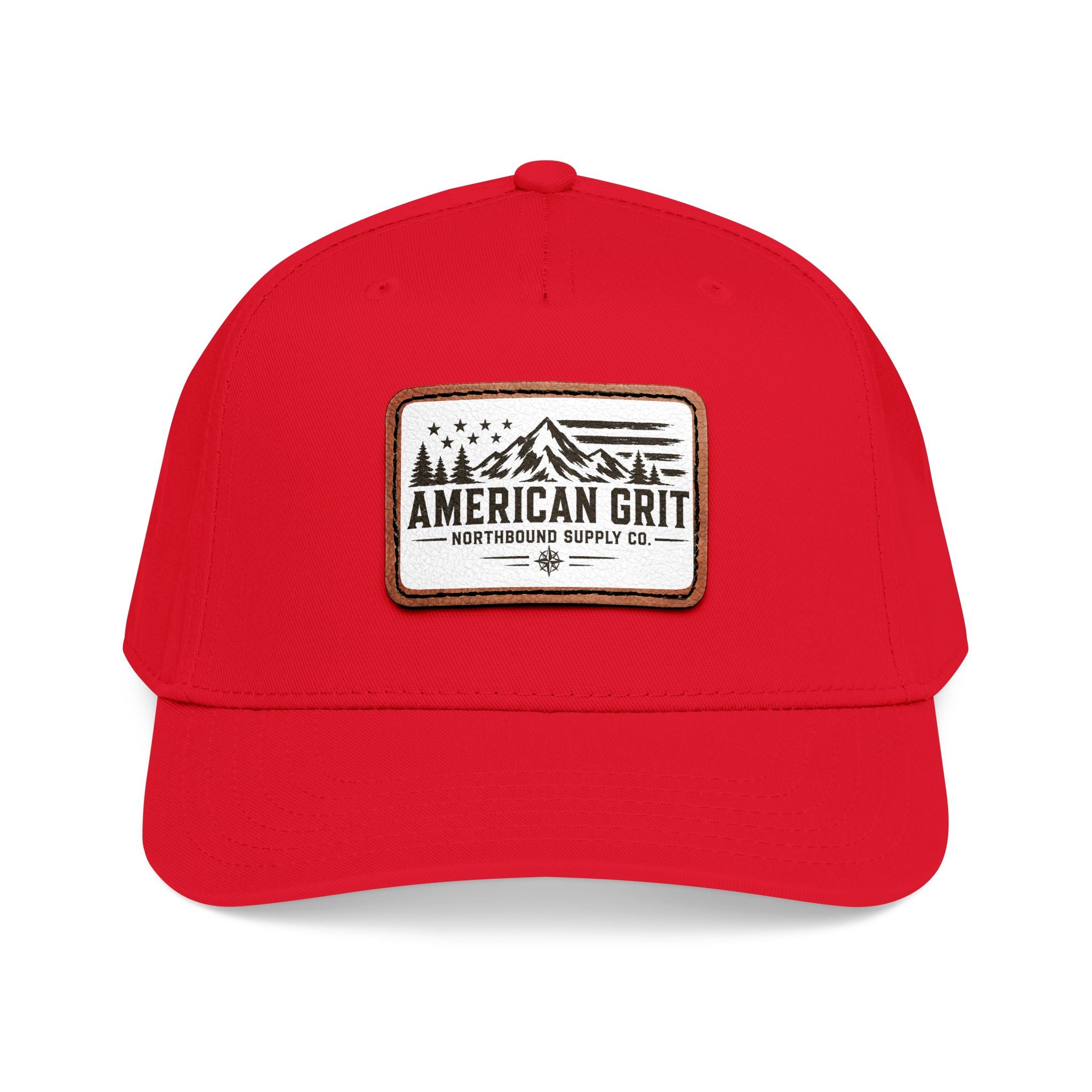 HP-003 American Grit Leather Patch Baseball Cap