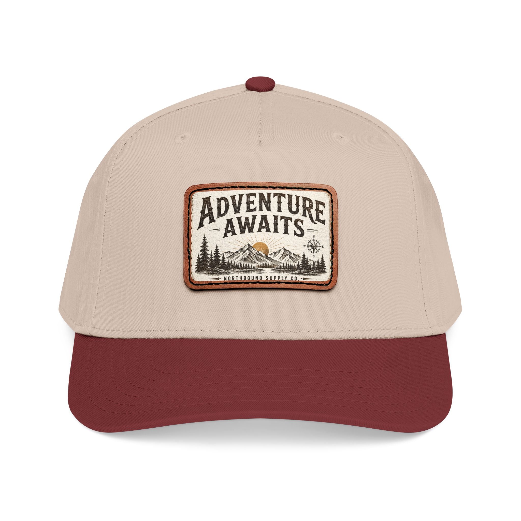 HP-002.5 Adventure Awaits Leather Patch Baseball Cap