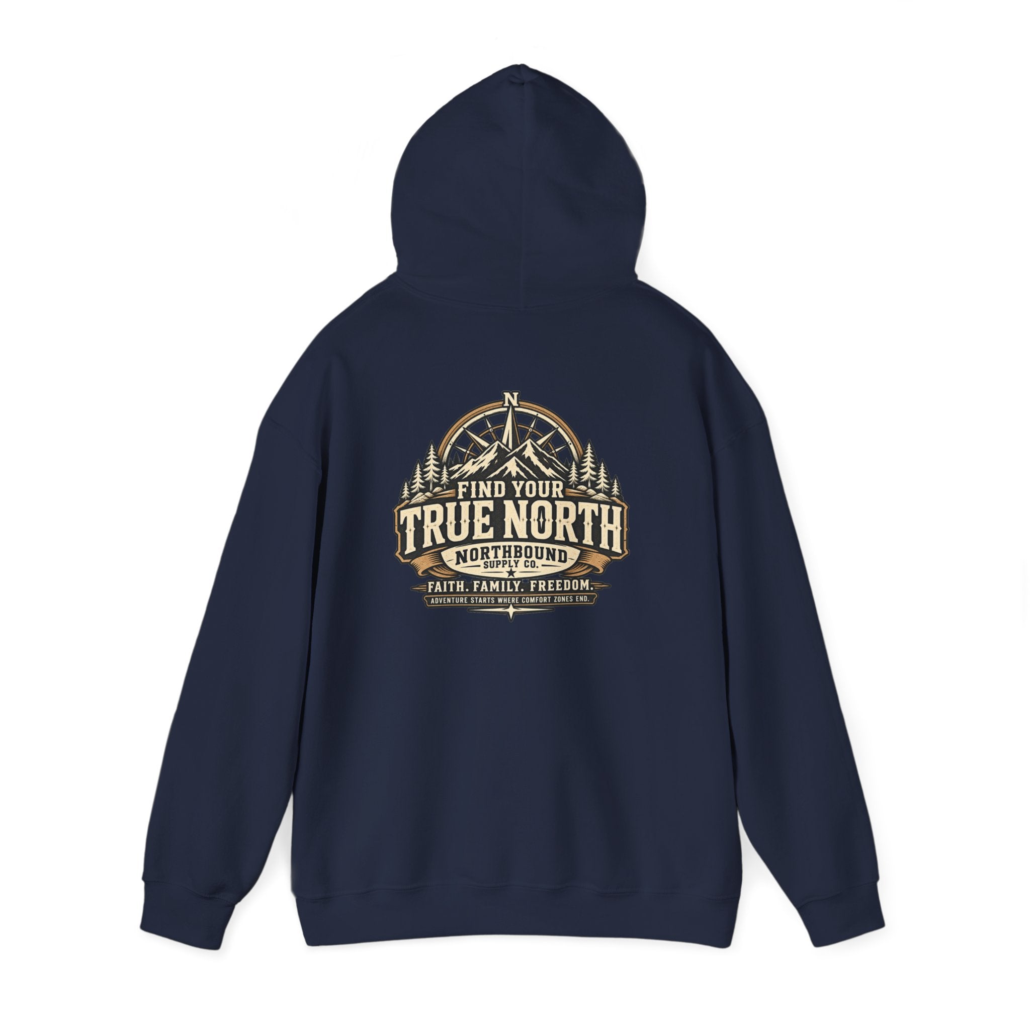 NH-001 True North Hoodie — Northbound Supply Co. Faith, Family, Freedom