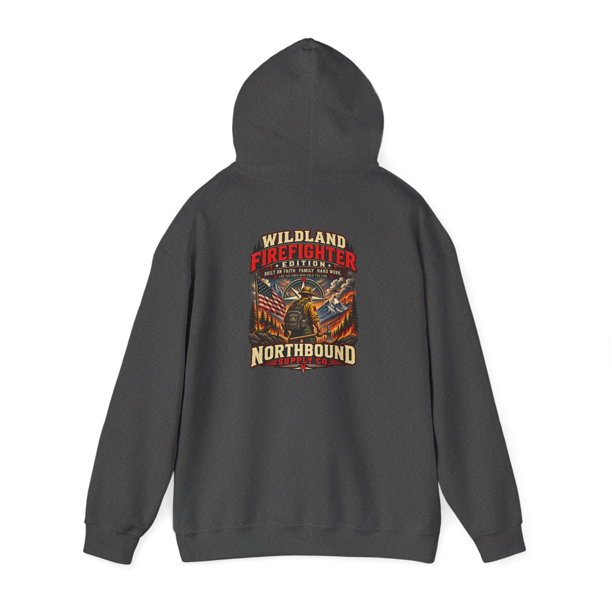 Hoodie - Wildland Firefighter Emblem Pullover