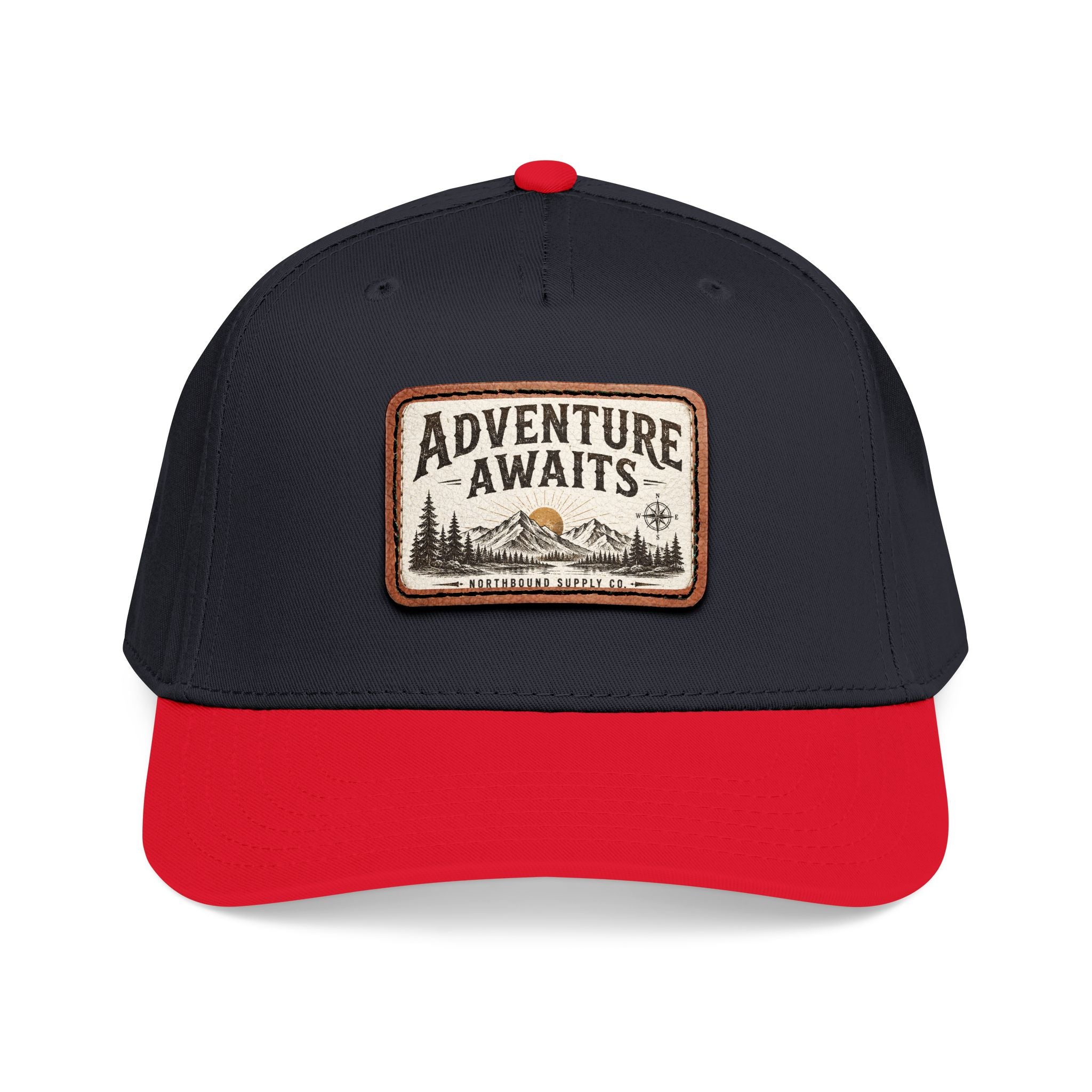 HP-002.5 Adventure Awaits Leather Patch Baseball Cap