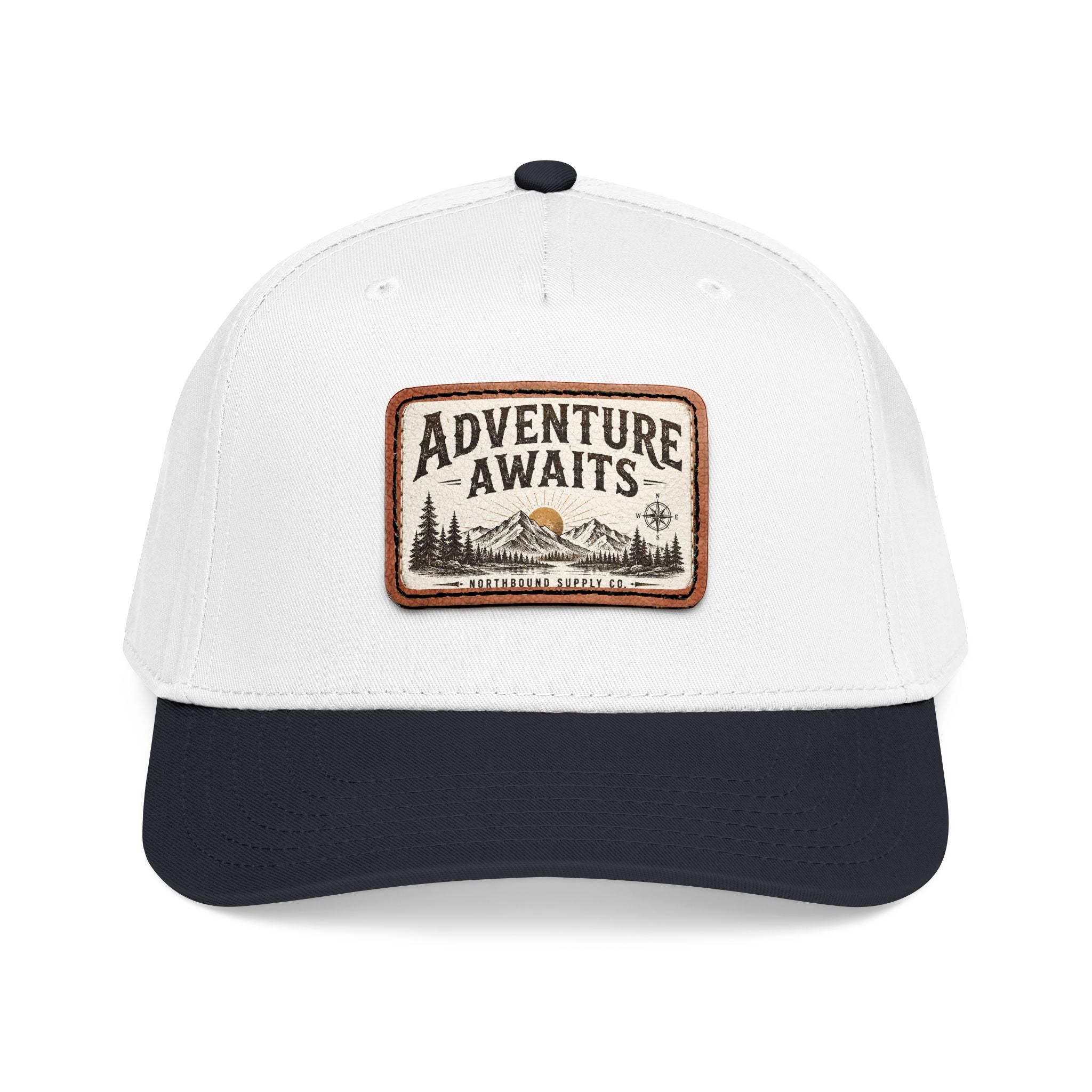 HP-002.5 Adventure Awaits Leather Patch Baseball Cap