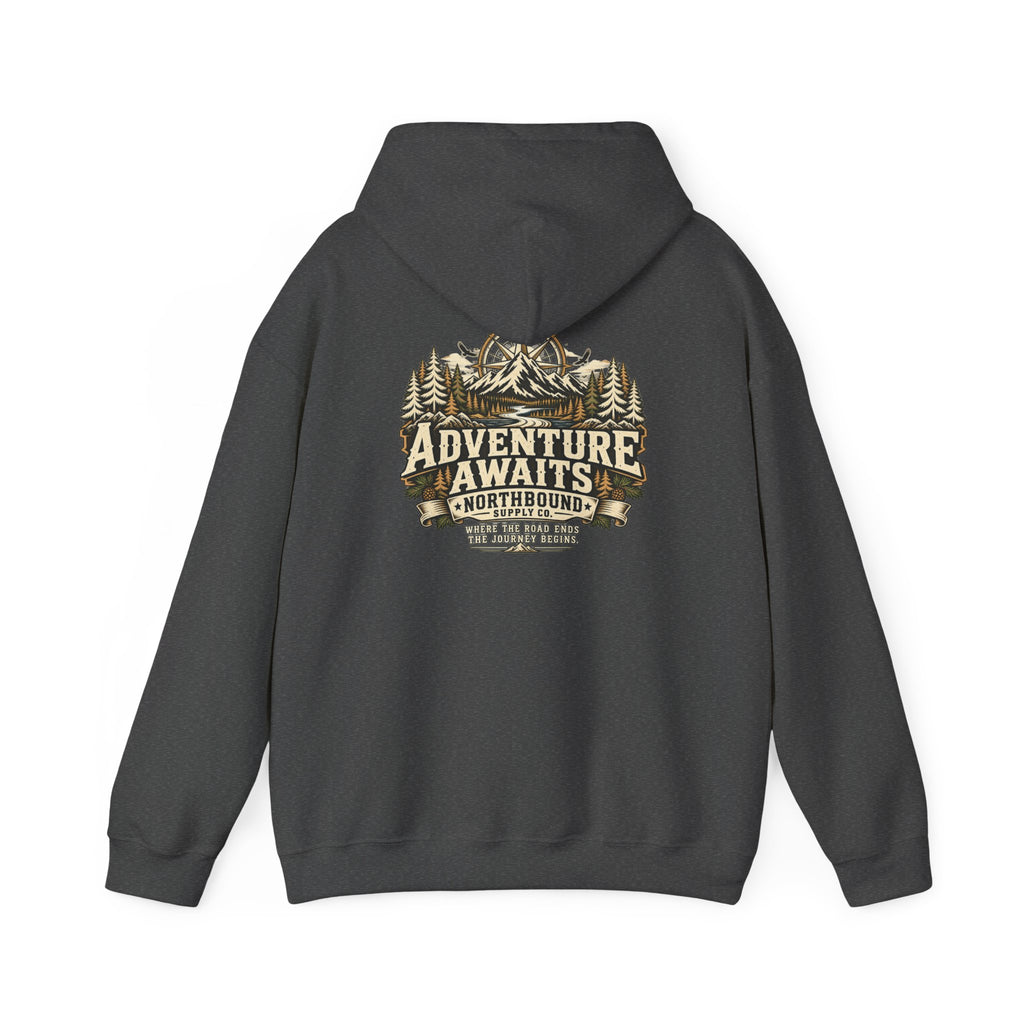NH-005 Adventure Awaits Hoodie – Northbound Supply Co.