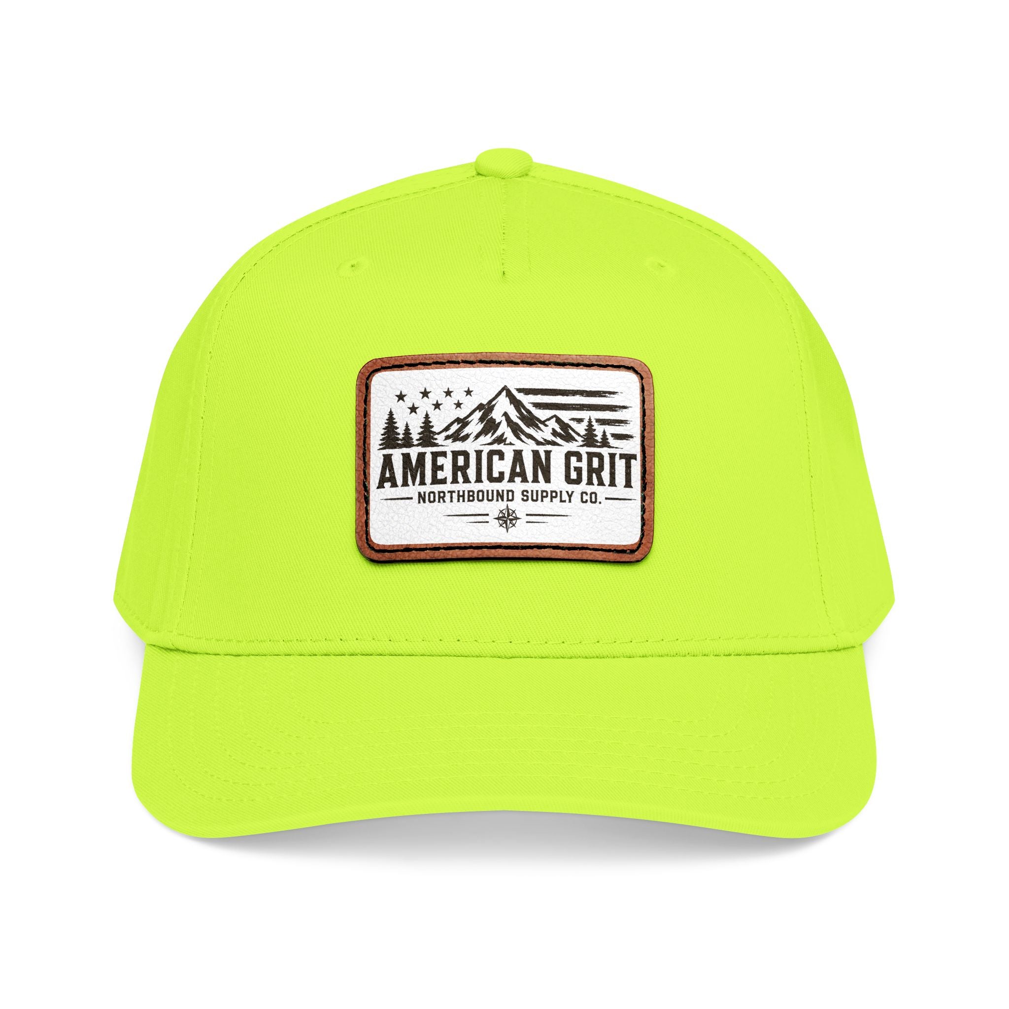 HP-003 American Grit Leather Patch Baseball Cap