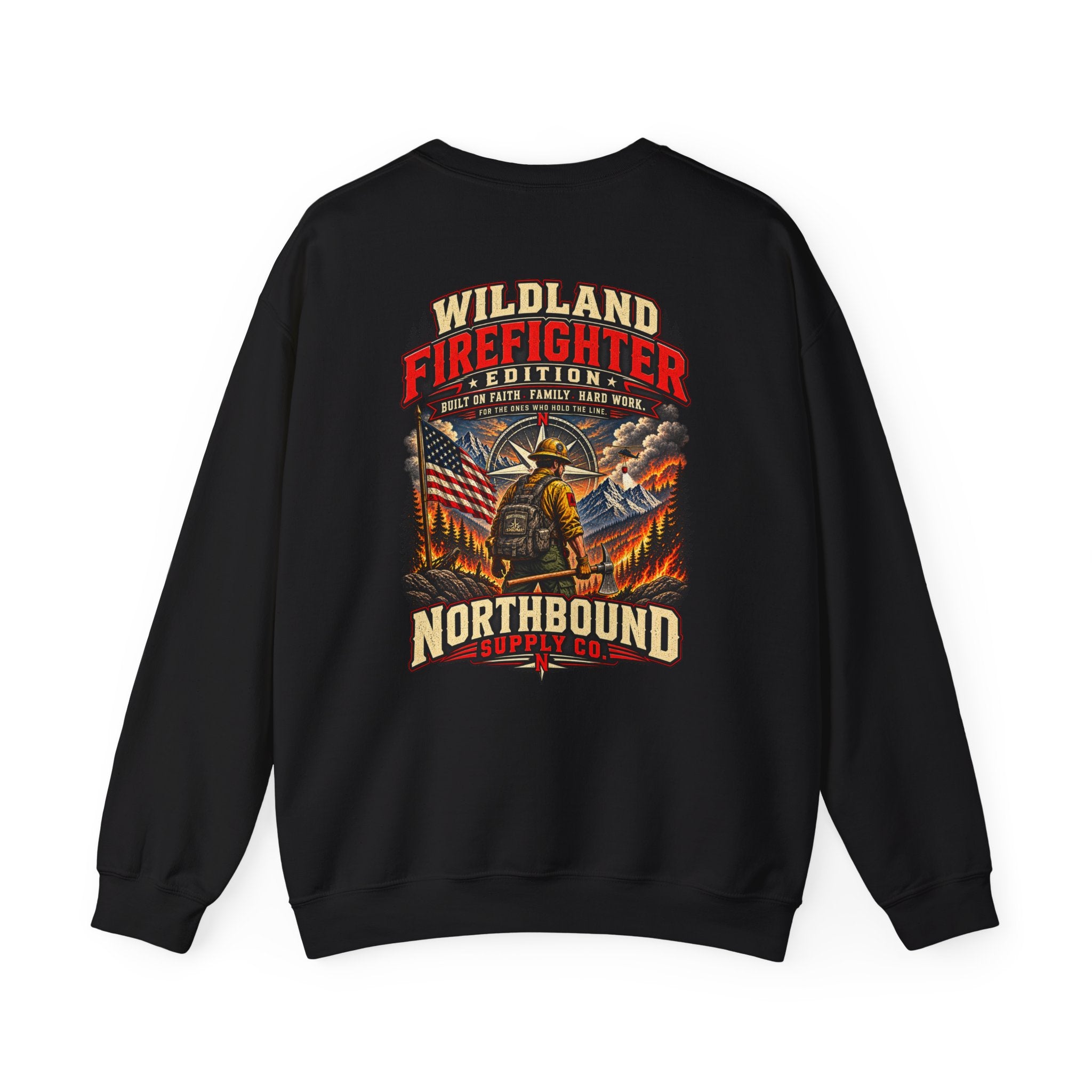 Wildland Firefighter Crest Crewneck Sweatshirt