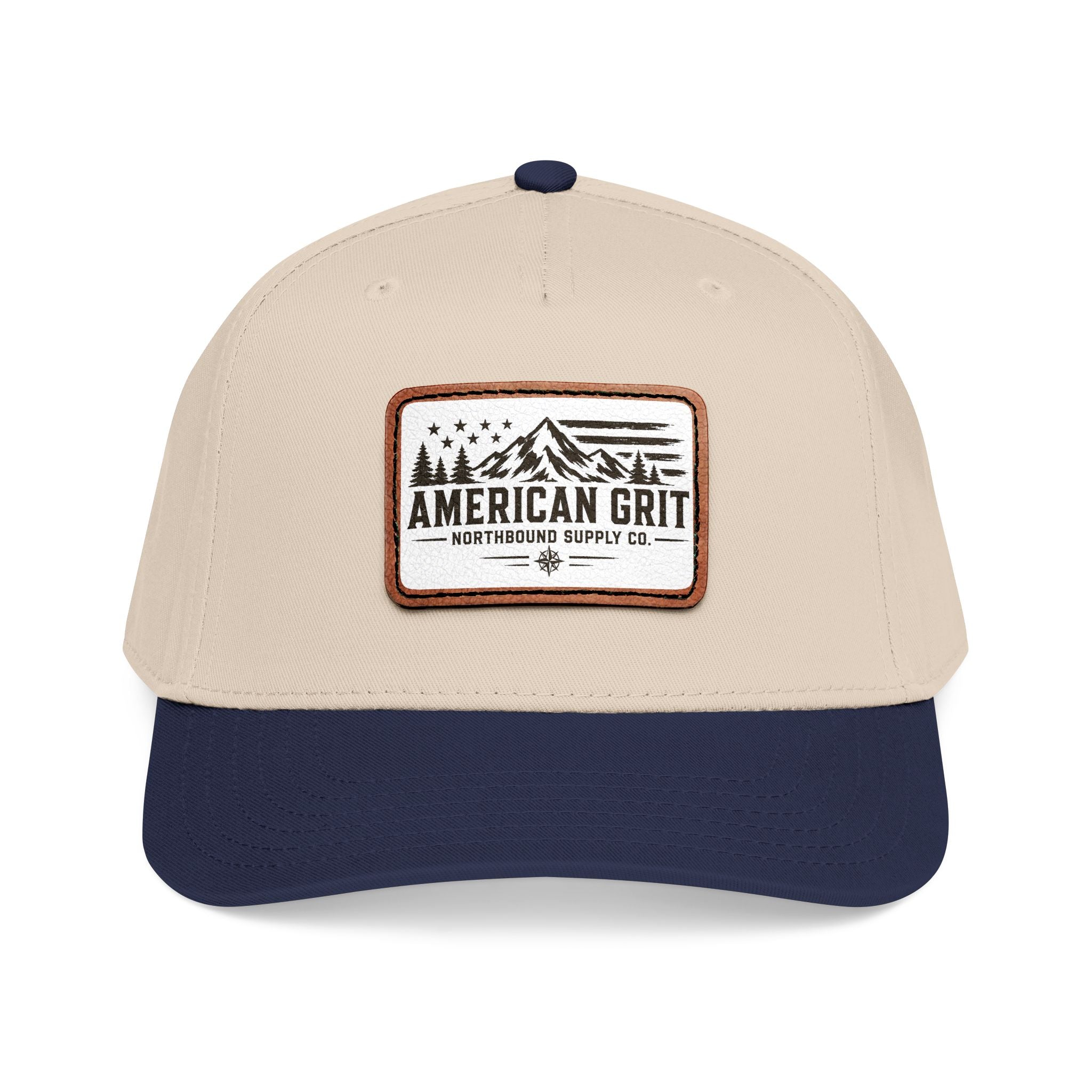 HP-003 American Grit Leather Patch Baseball Cap
