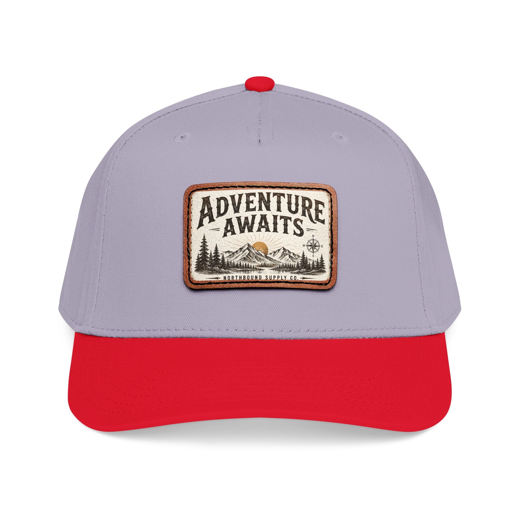 HP-002.5 Adventure Awaits Leather Patch Baseball Cap