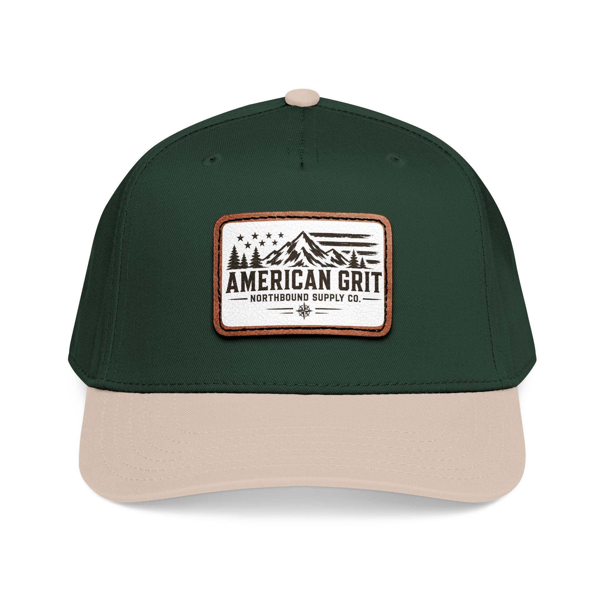 HP-003 American Grit Leather Patch Baseball Cap