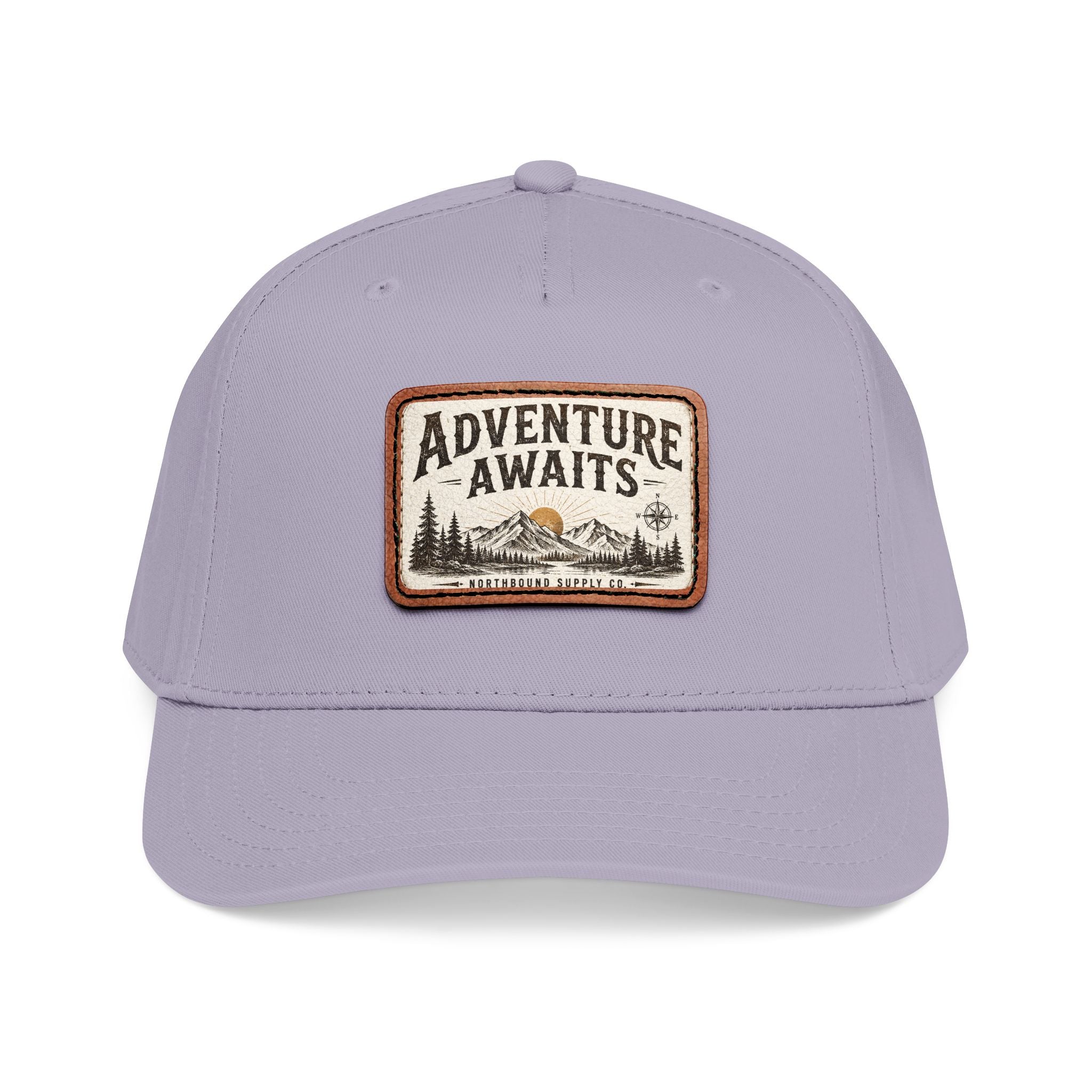 HP-002.5 Adventure Awaits Leather Patch Baseball Cap