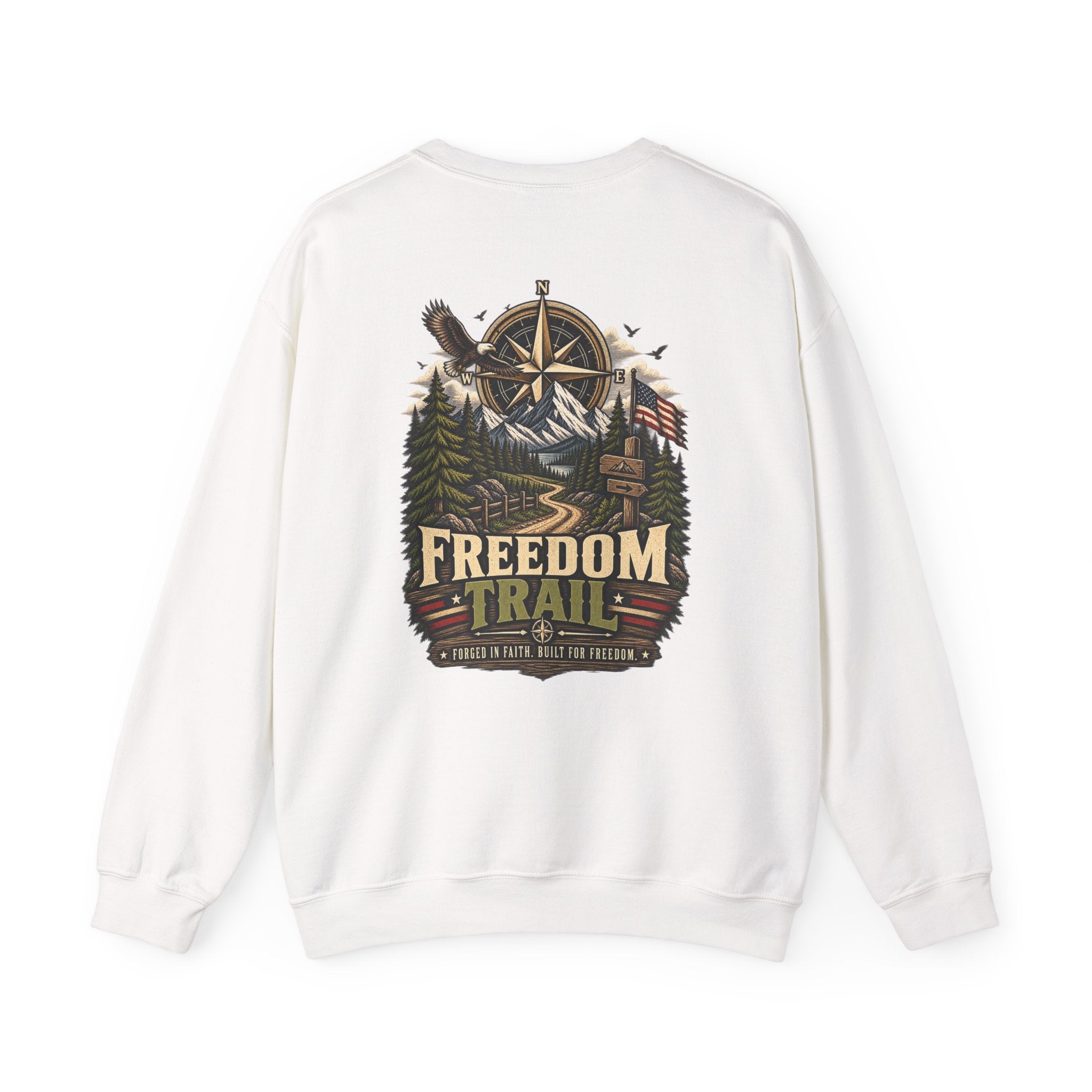 NS-002 Freedom Trail Crewneck Sweatshirt. Northbound Supply Co.