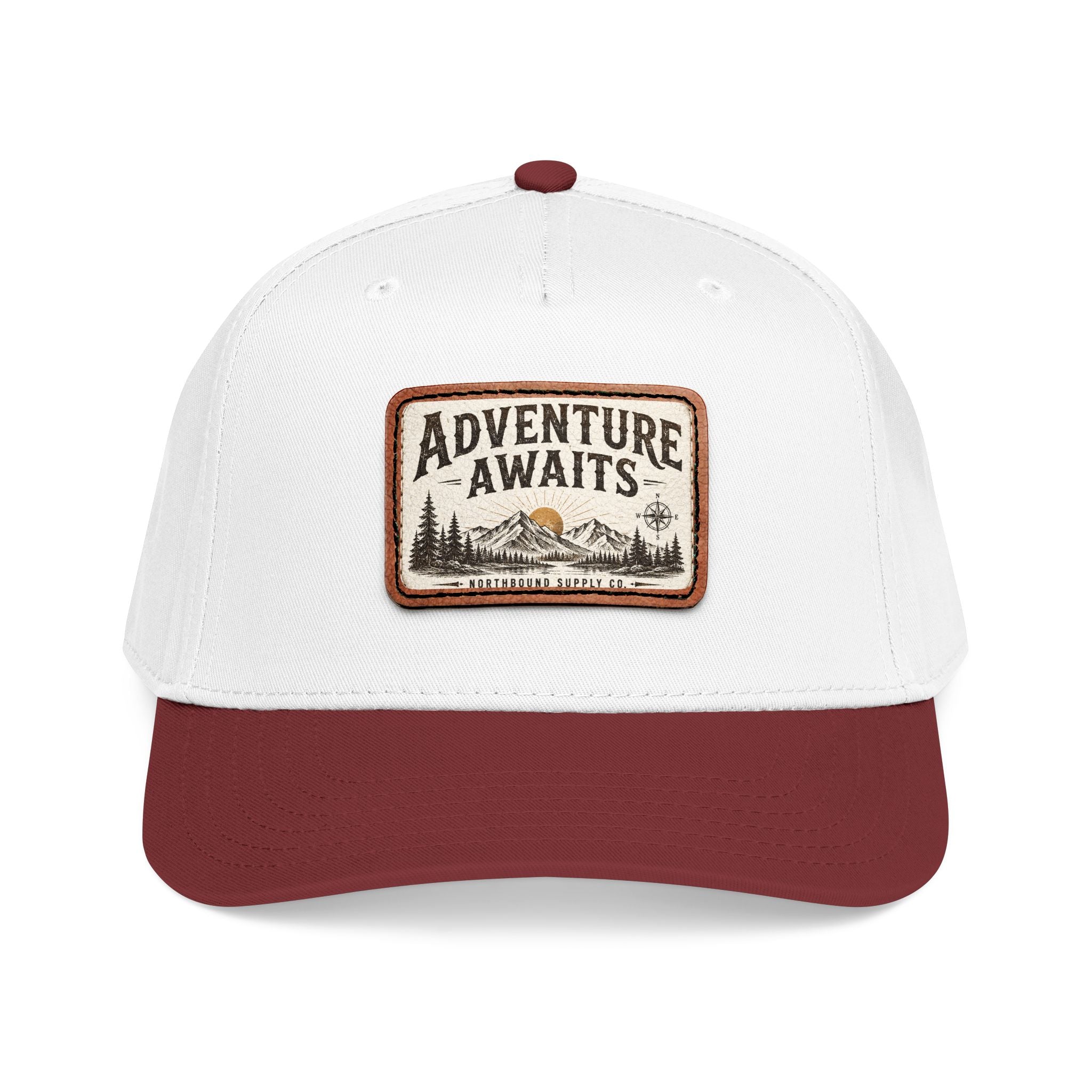 HP-002.5 Adventure Awaits Leather Patch Baseball Cap