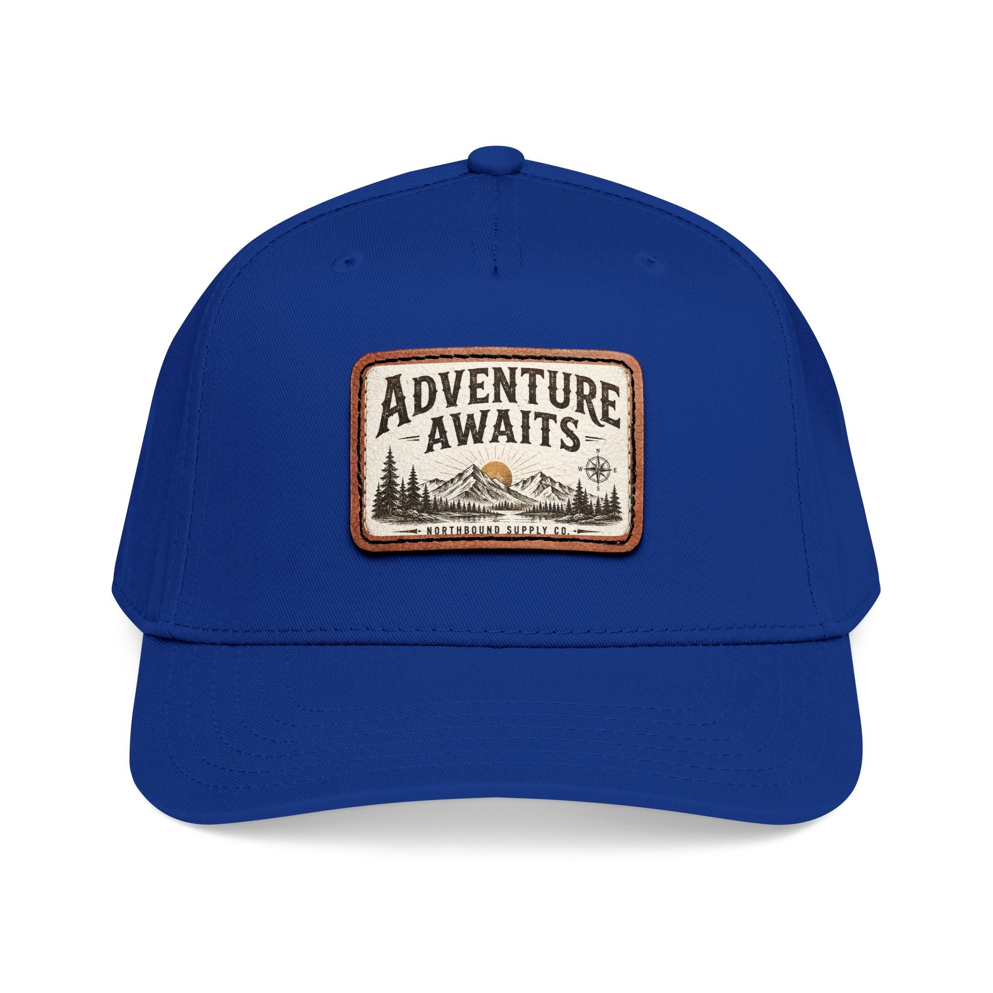 HP-002.5 Adventure Awaits Leather Patch Baseball Cap