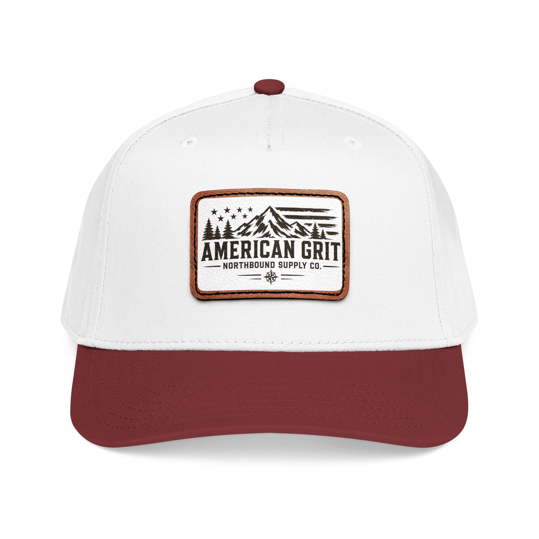 HP-003 American Grit Leather Patch Baseball Cap