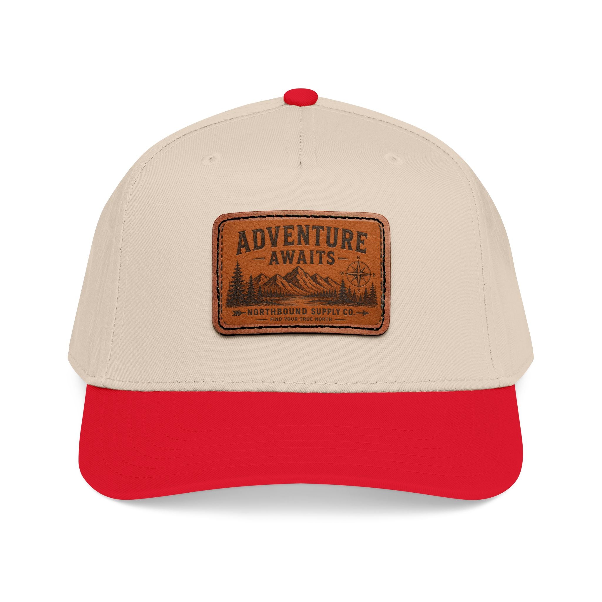 HP-002 Adventure Awaits Leather Patch Baseball Cap