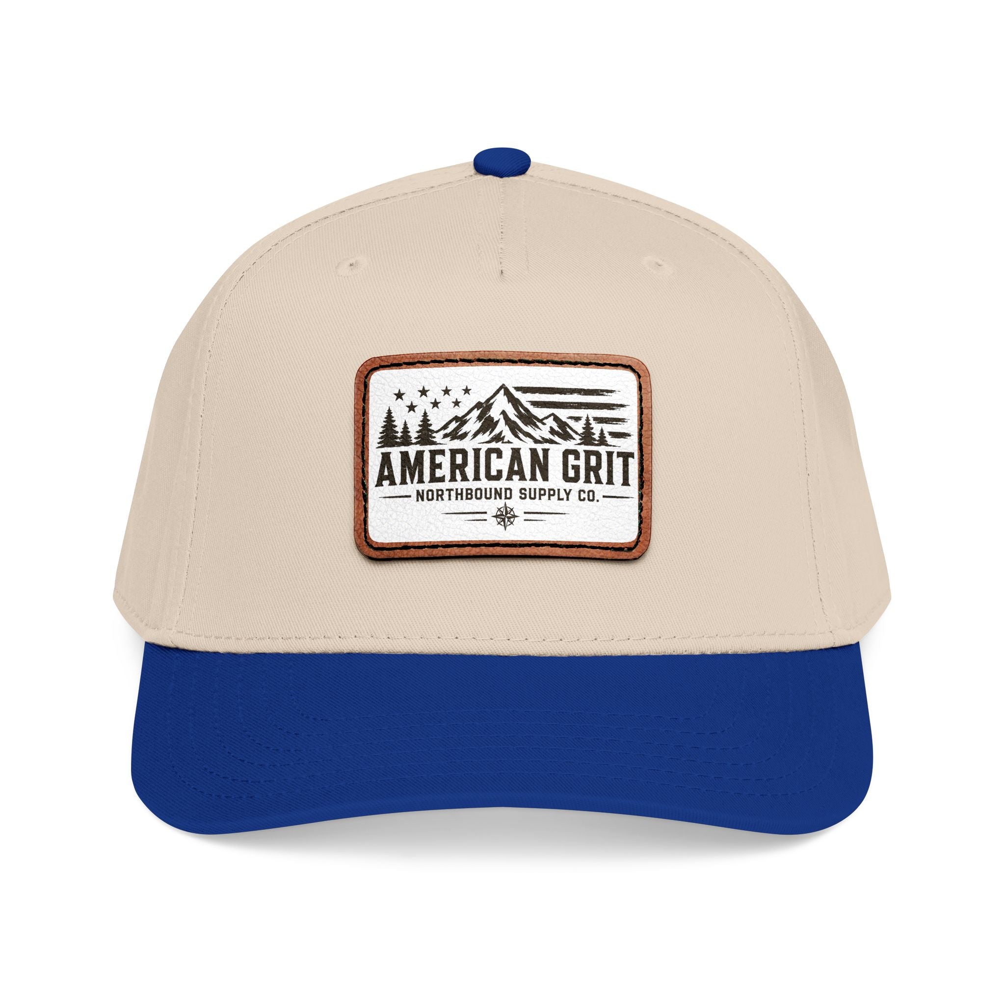 HP-003 American Grit Leather Patch Baseball Cap