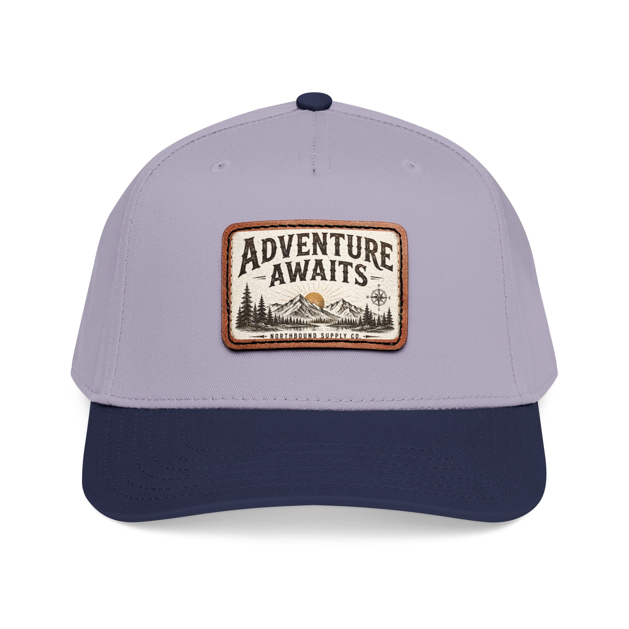 HP-002.5 Adventure Awaits Leather Patch Baseball Cap