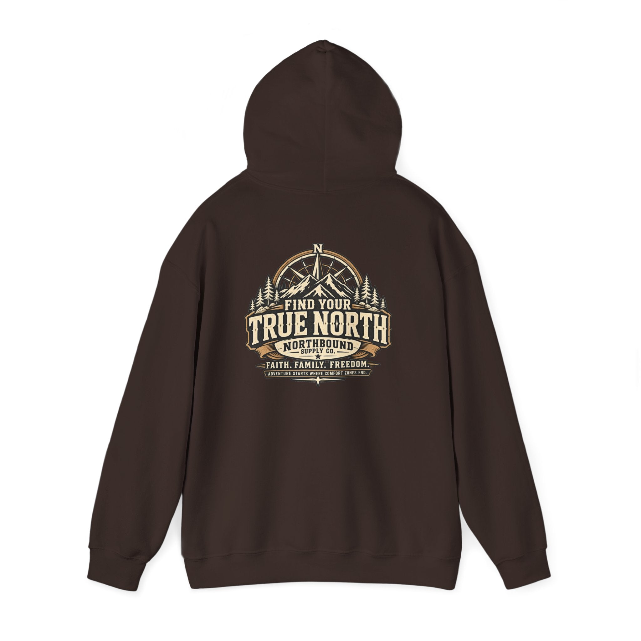 NH-001 True North Hoodie — Northbound Supply Co. Faith, Family, Freedom