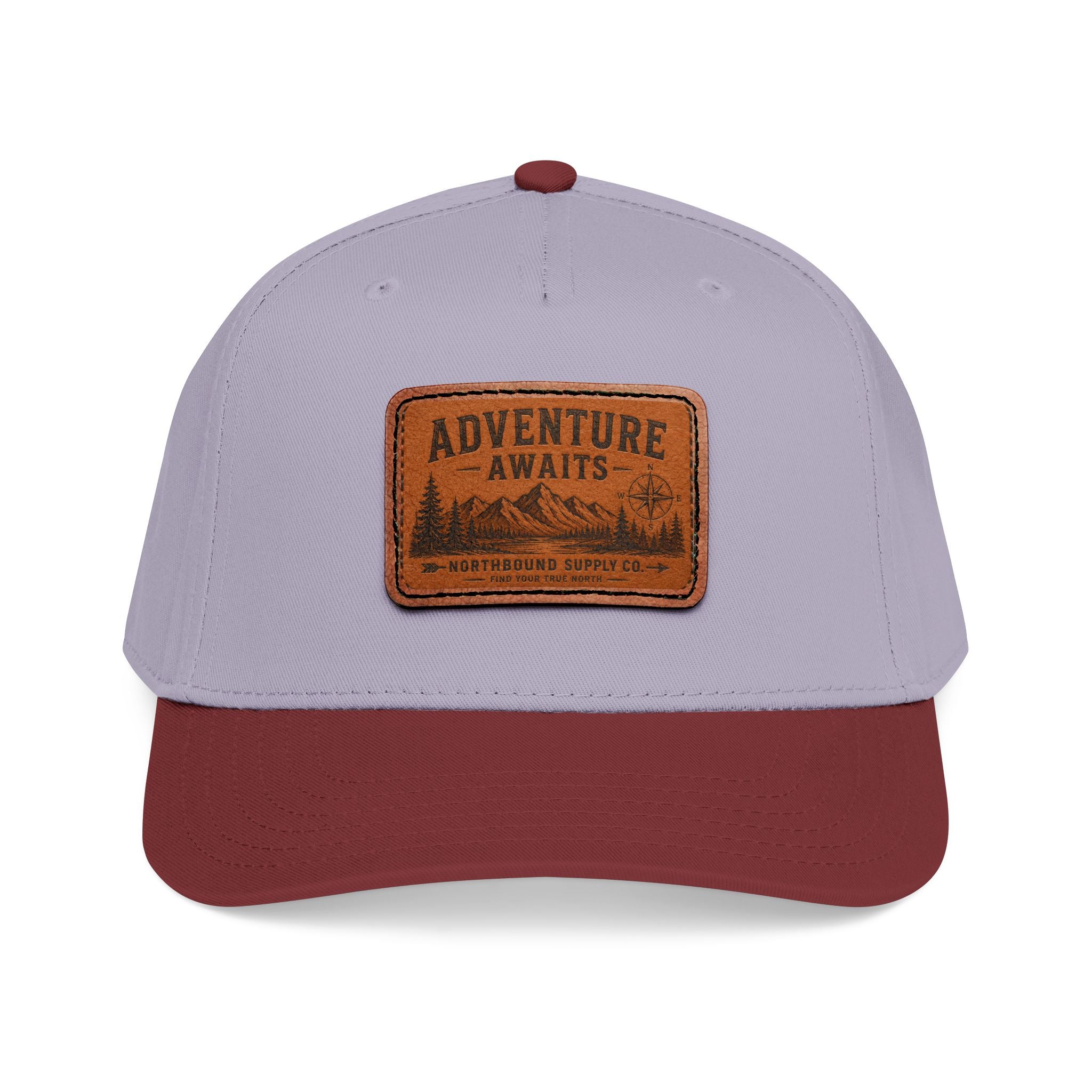 HP-002 Adventure Awaits Leather Patch Baseball Cap