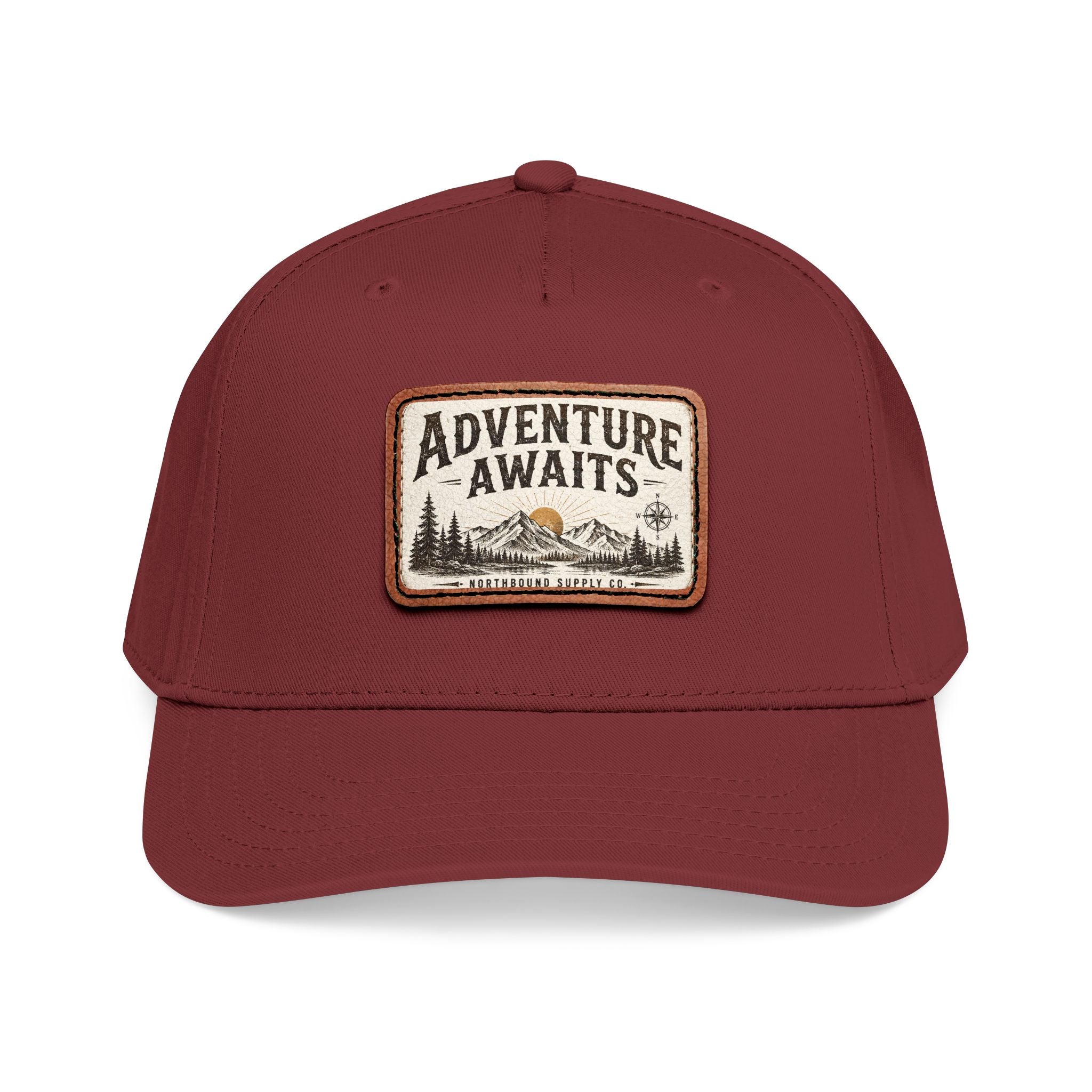 HP-002.5 Adventure Awaits Leather Patch Baseball Cap